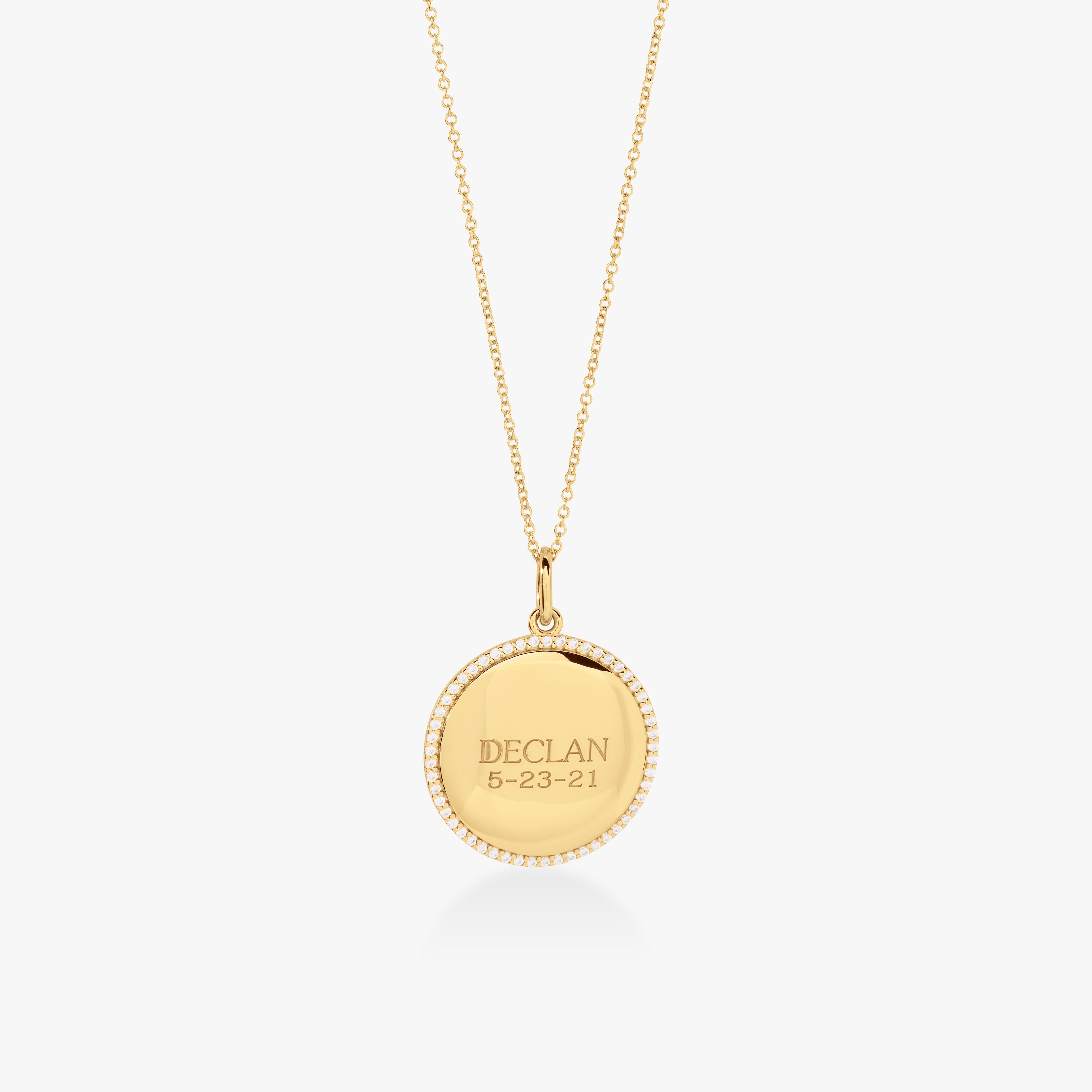 Pave Pendant Necklace