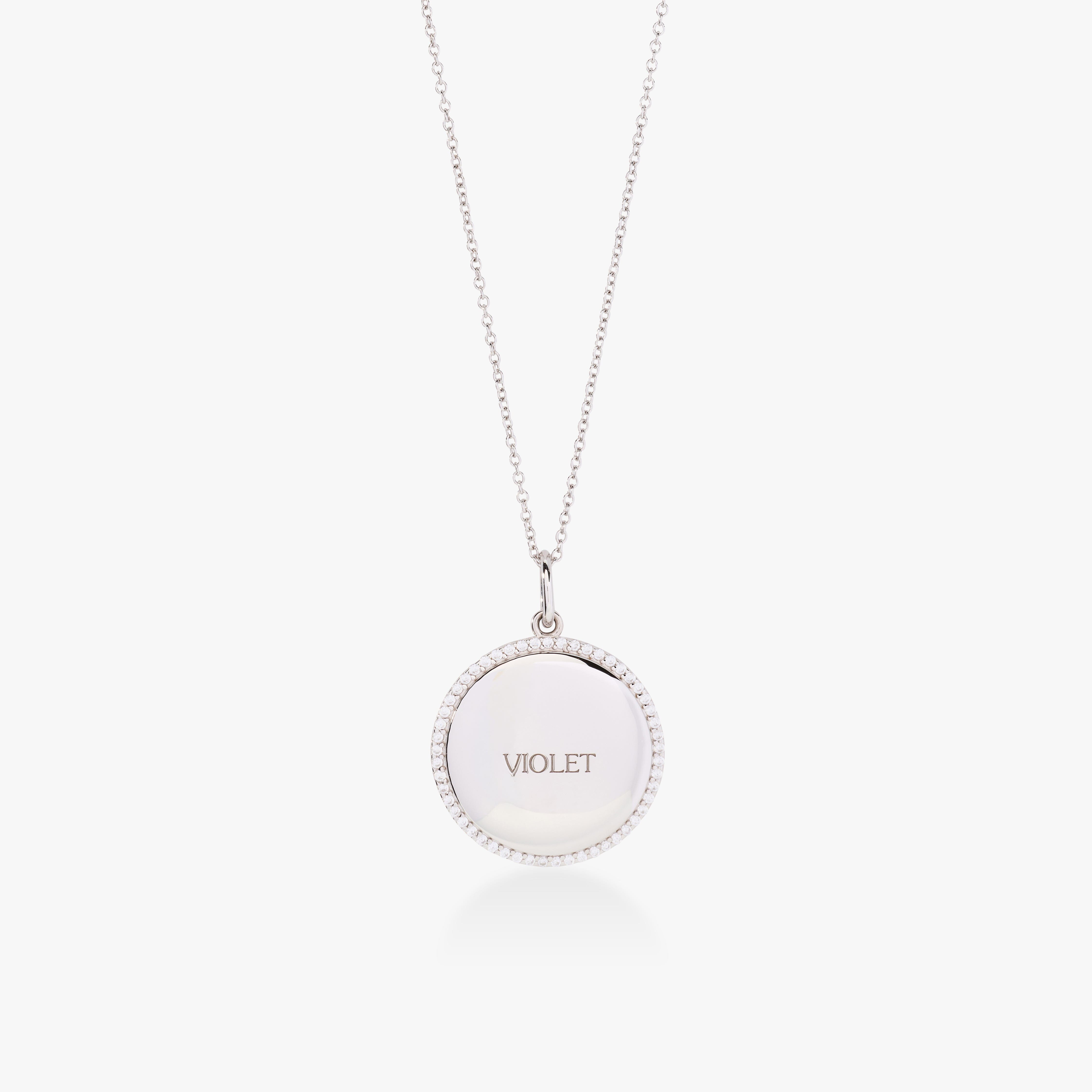 Pave Pendant Necklace