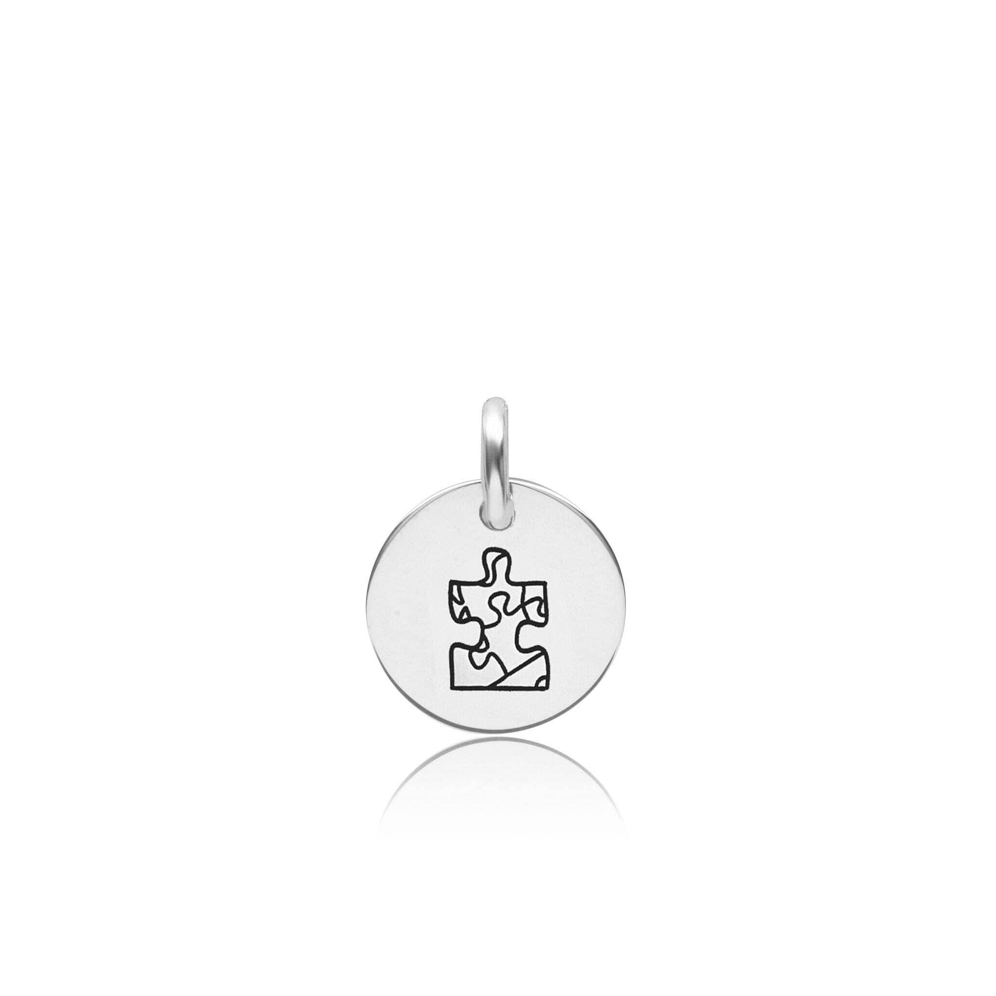 Autism Puzzle Piece Circle Tag