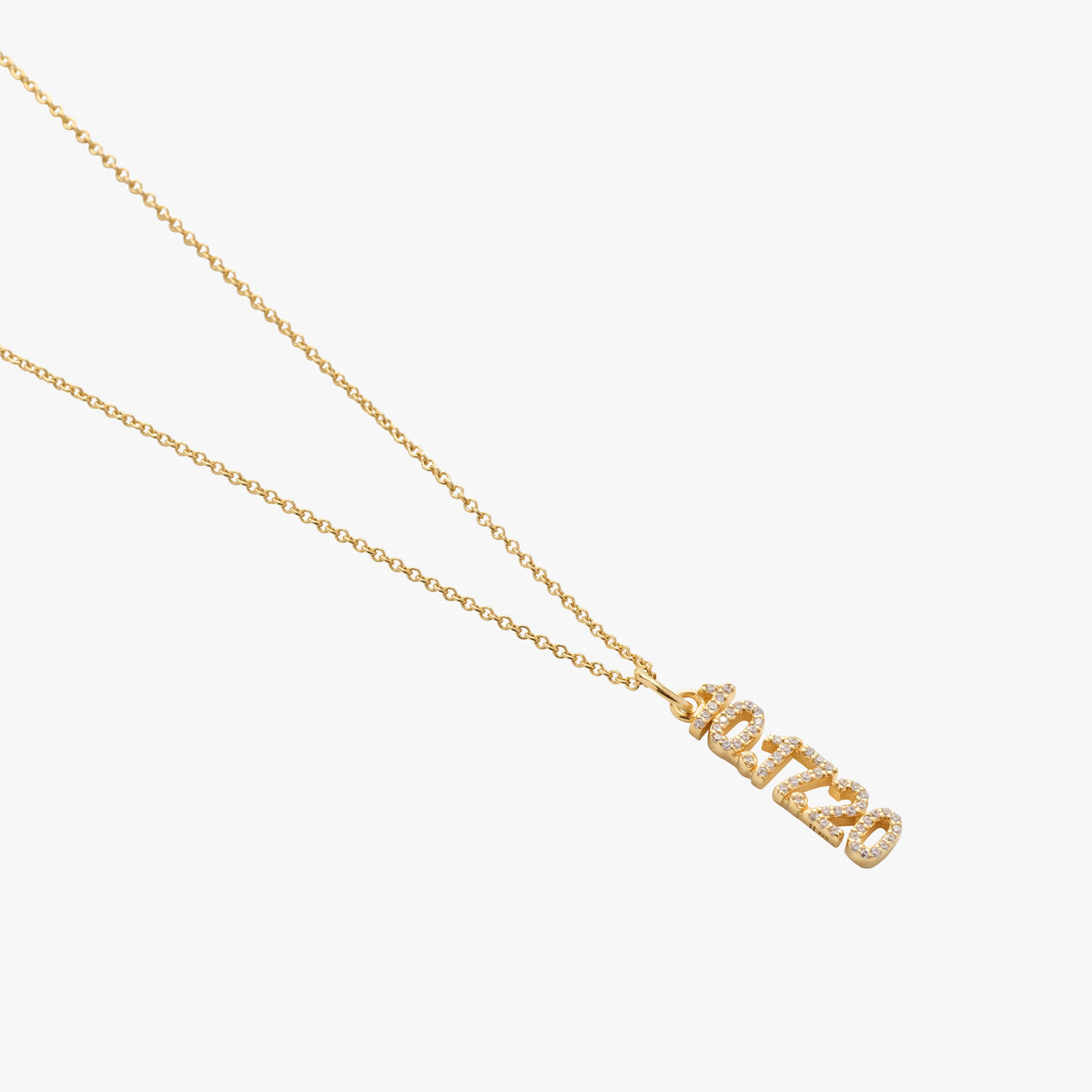 Pavé Vertical Date Charm