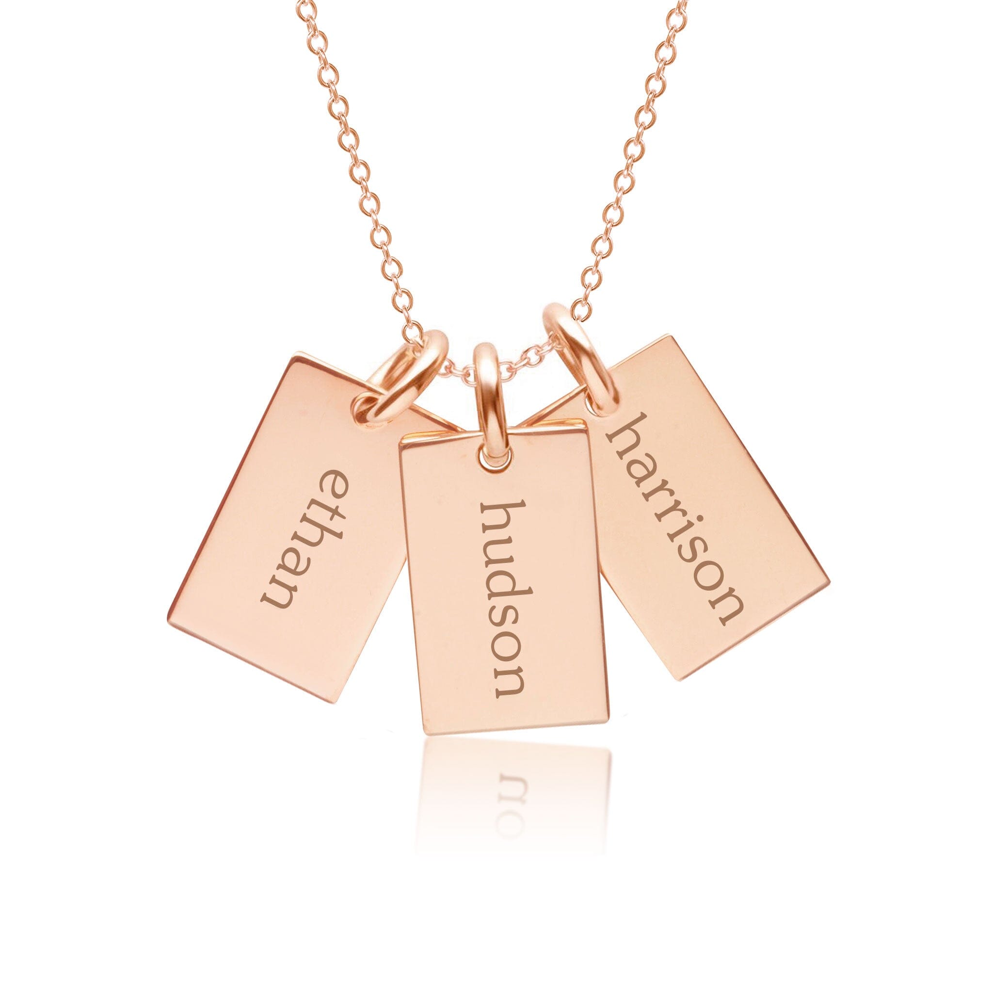 Mini Dog Tag Necklace - 3 Tags