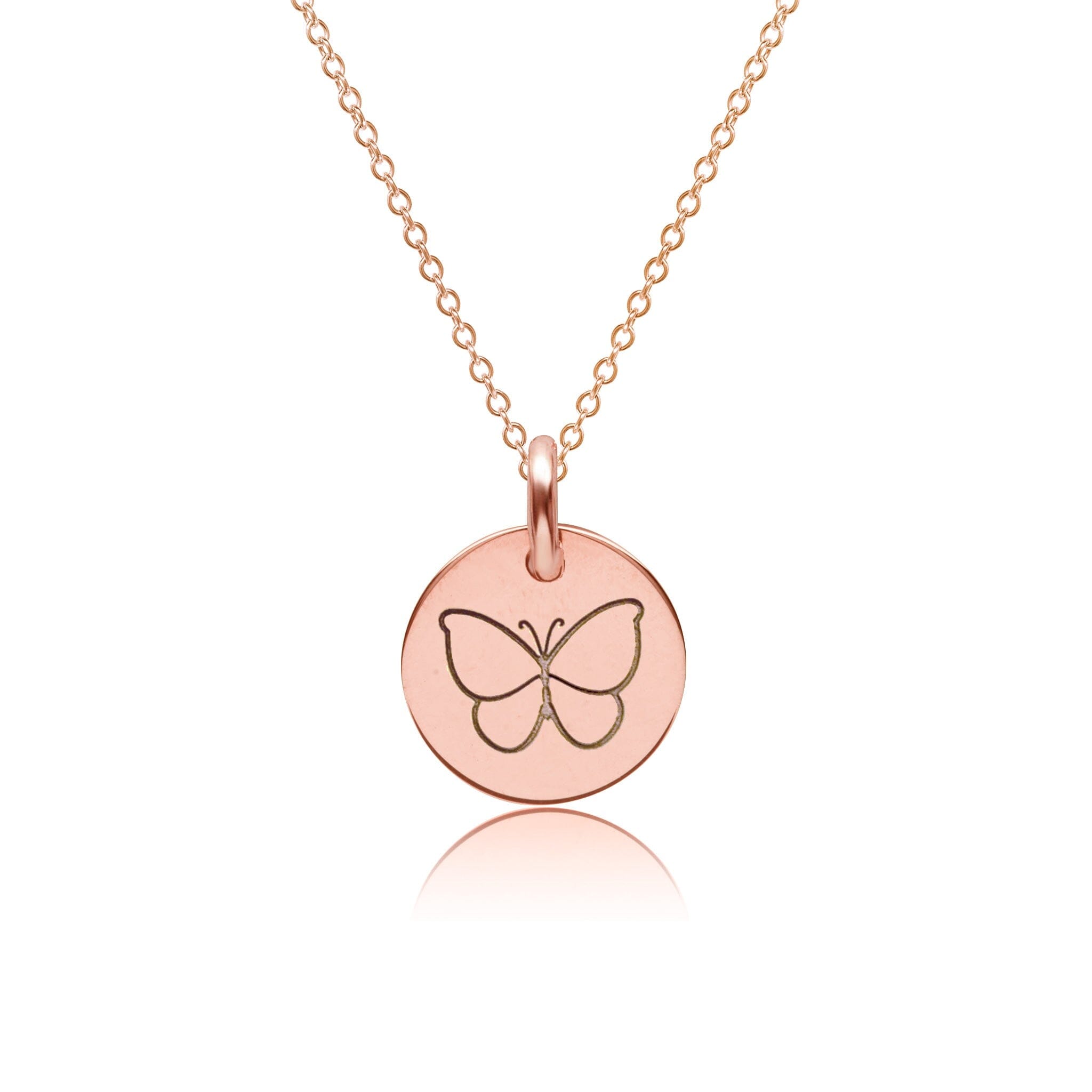 Mini Butterfly Charm Necklace