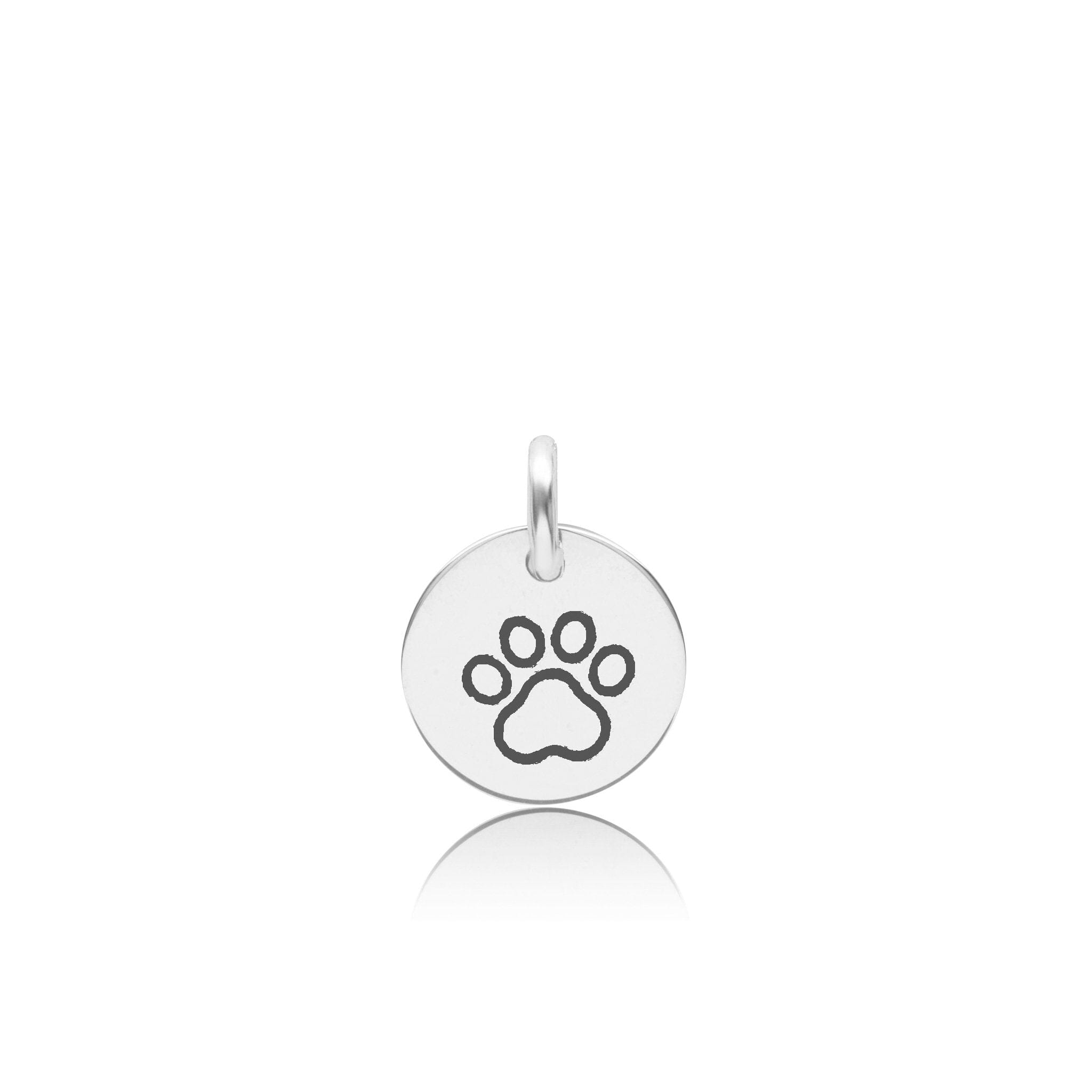 Paw Print Circle Tag