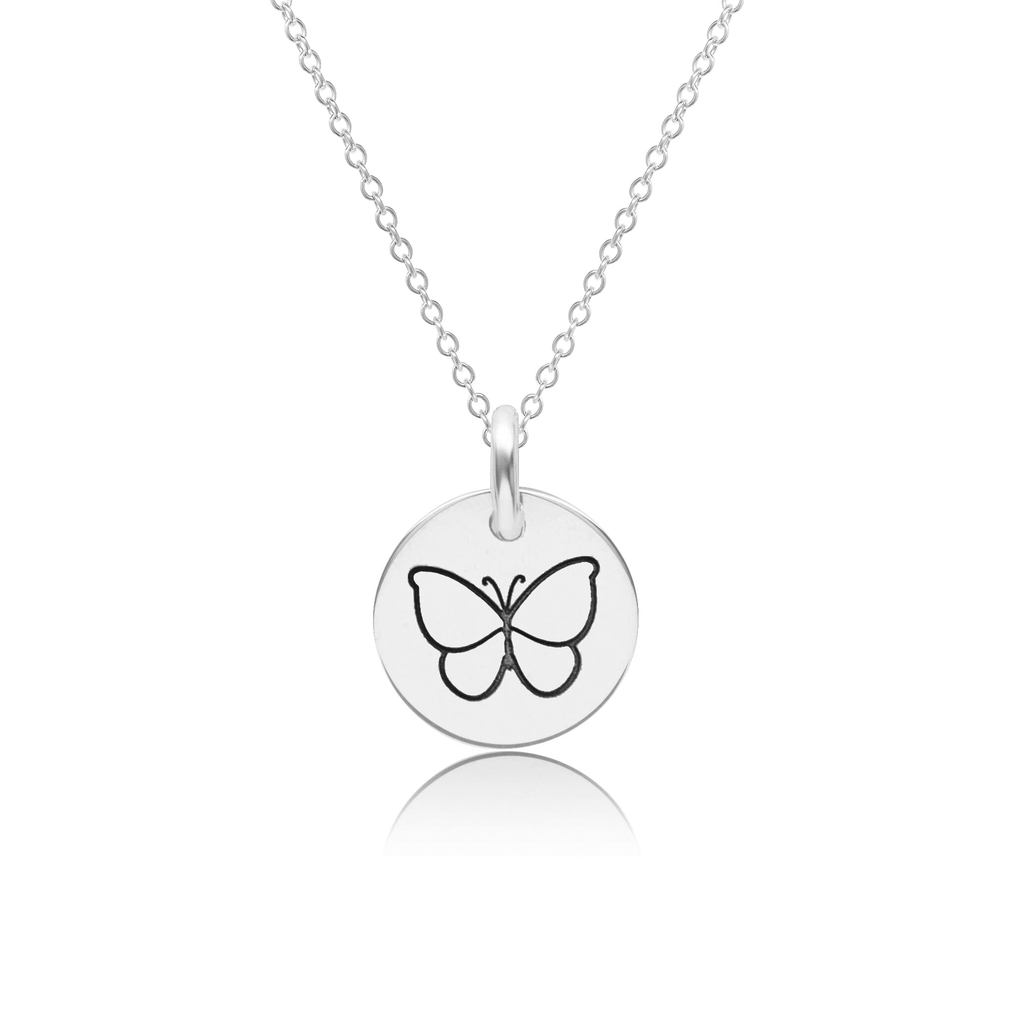 Butterfly Circle Necklace