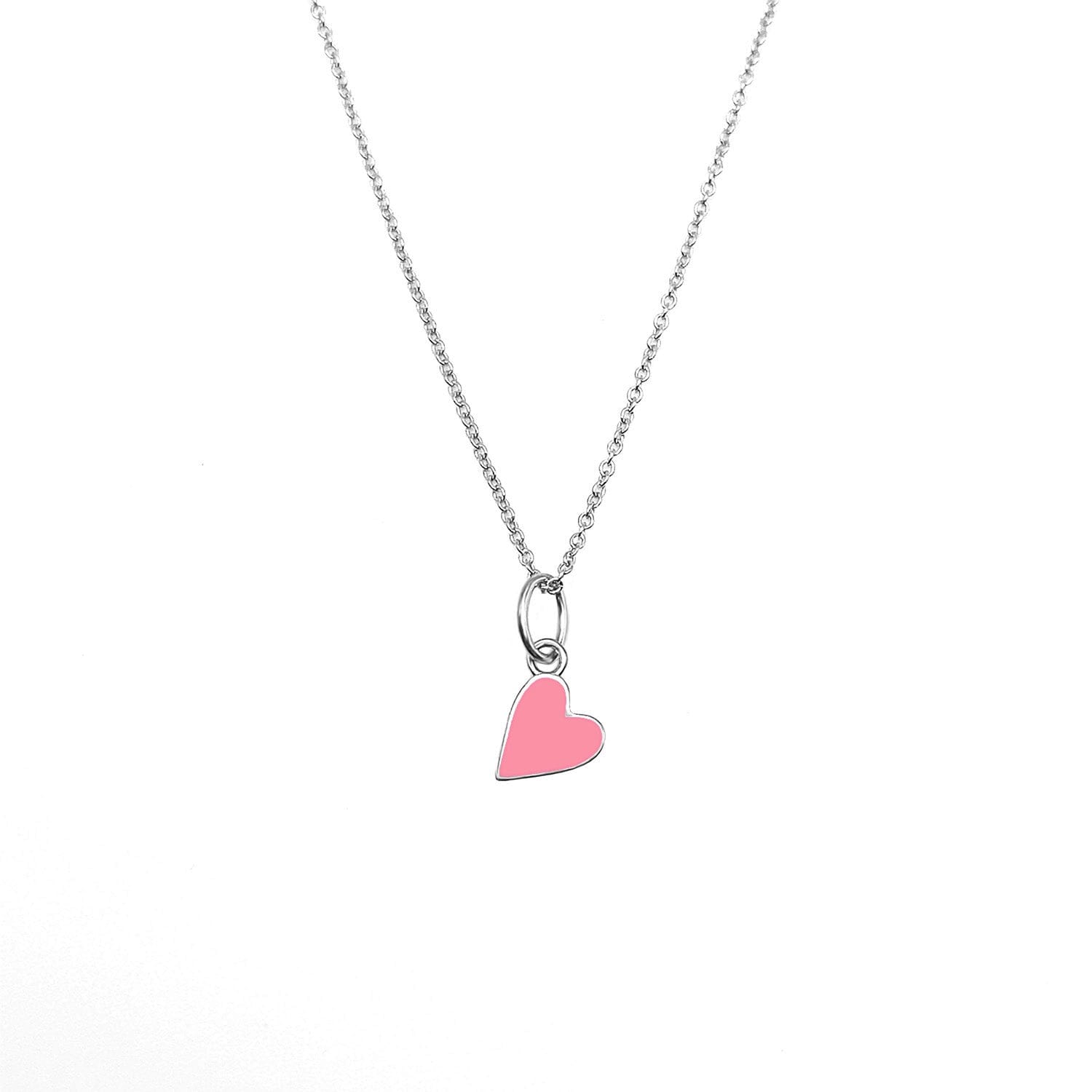 Solid Enamel Heart Necklace