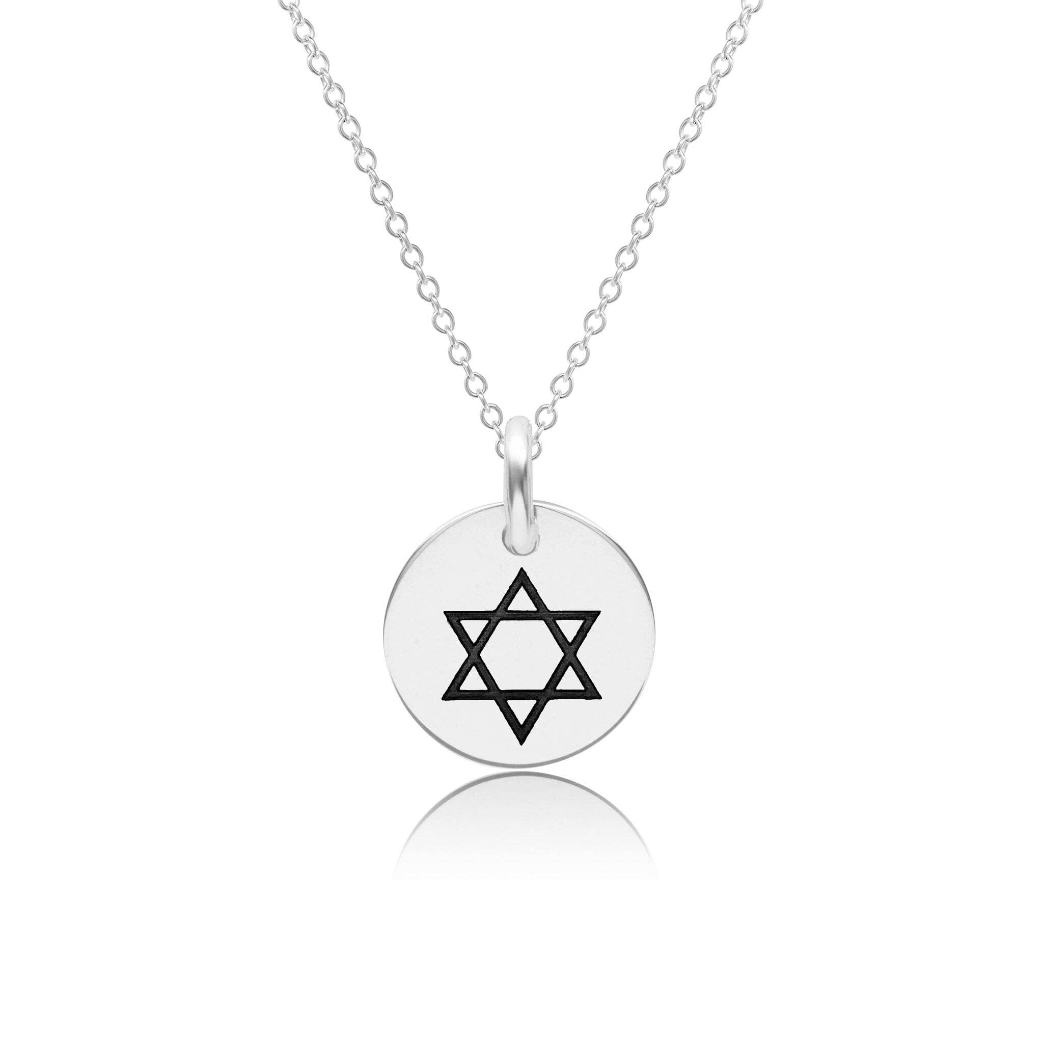 Engravable Star Of David Necklace
