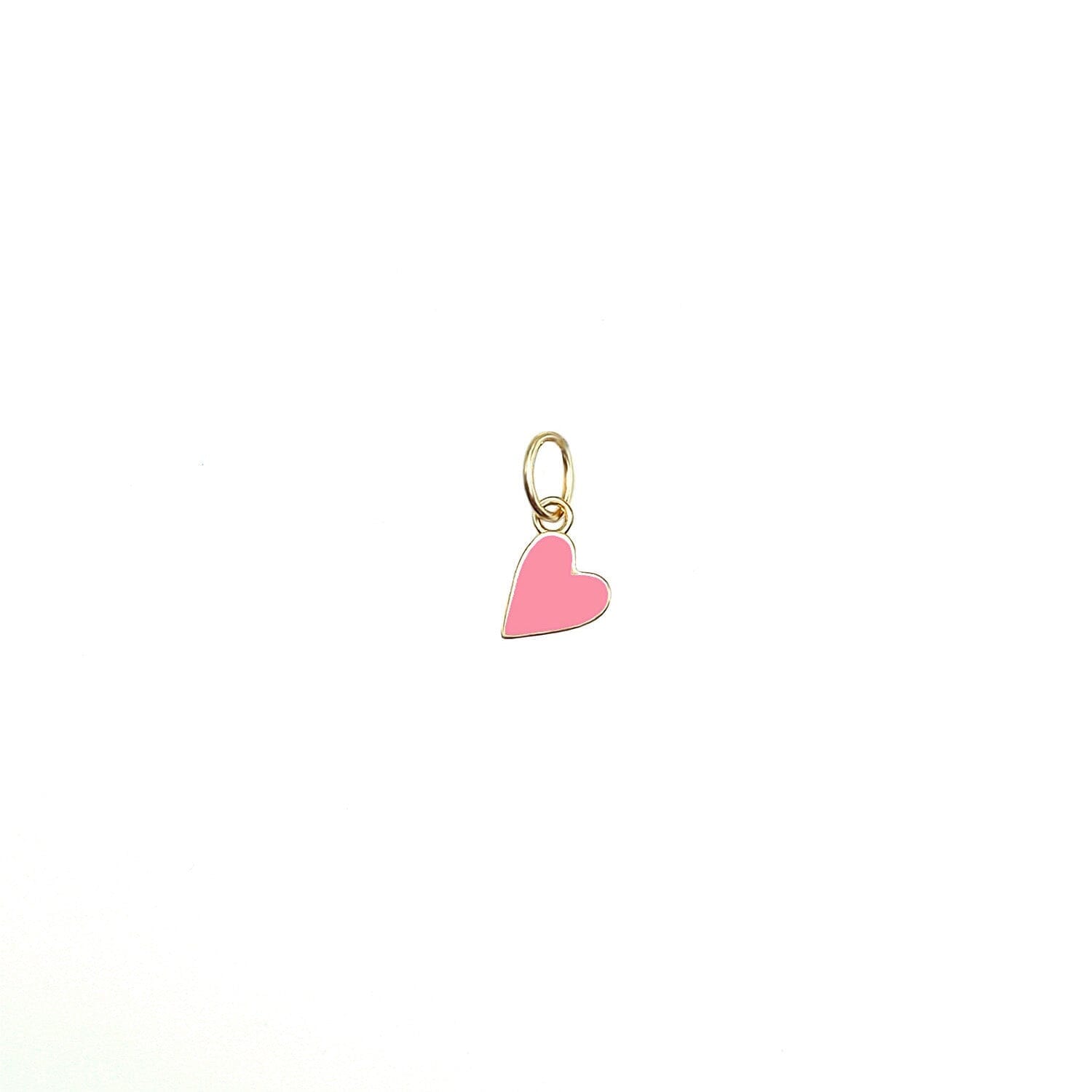Solid Enamel Heart Charm