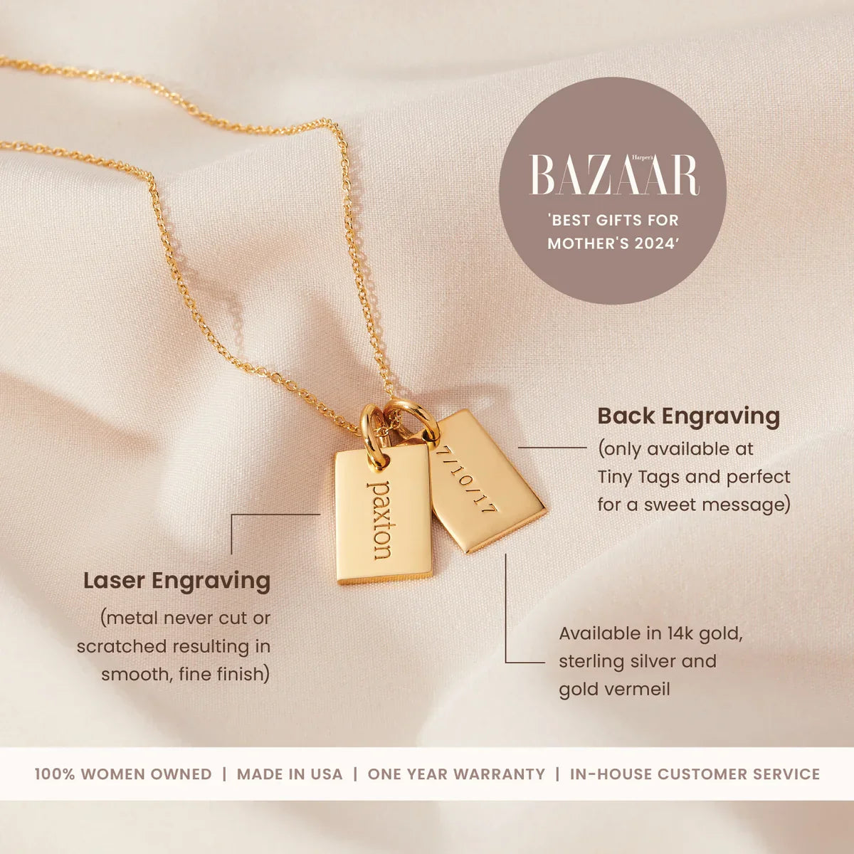 Mini Dog Tag Necklace