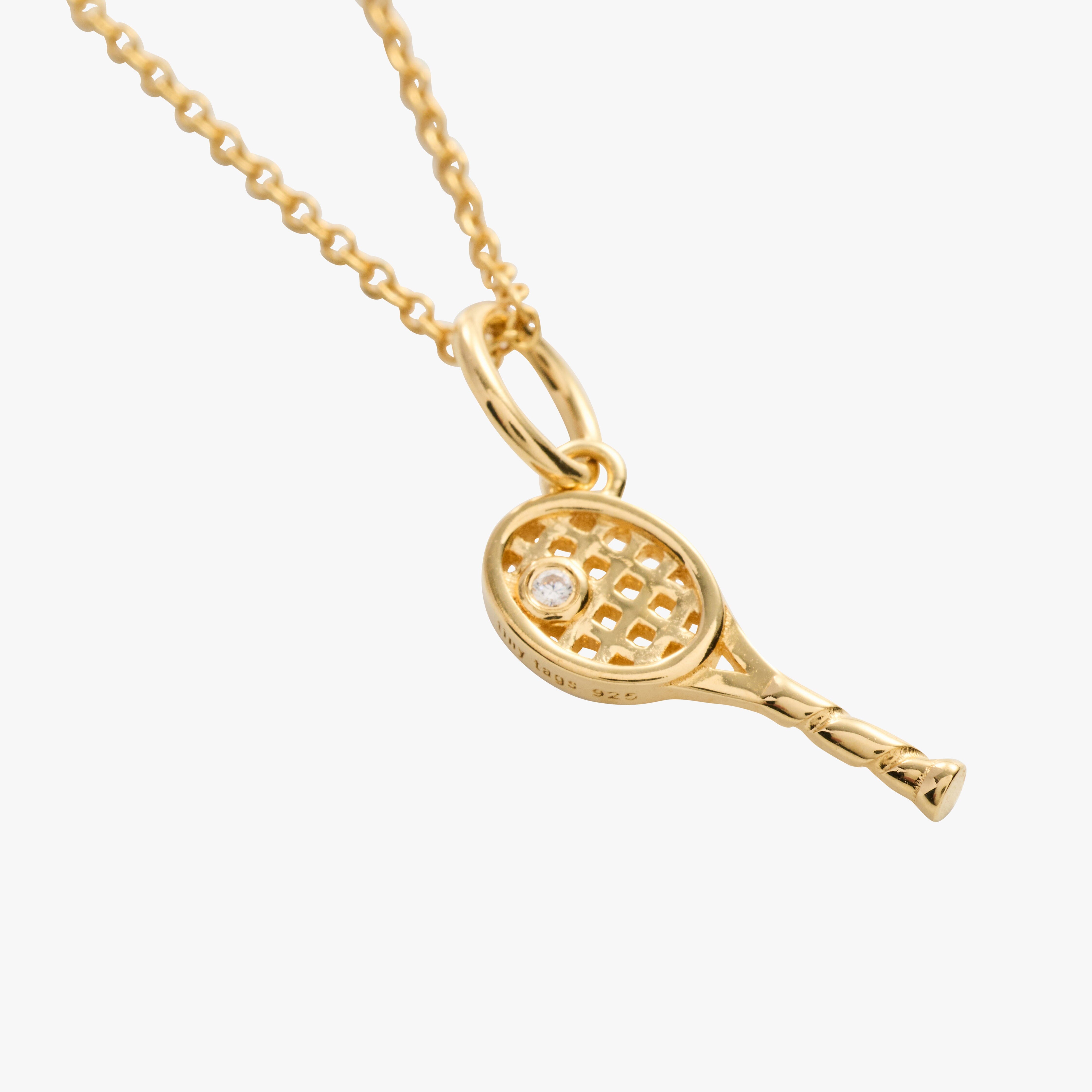 Tennis Charm Necklace