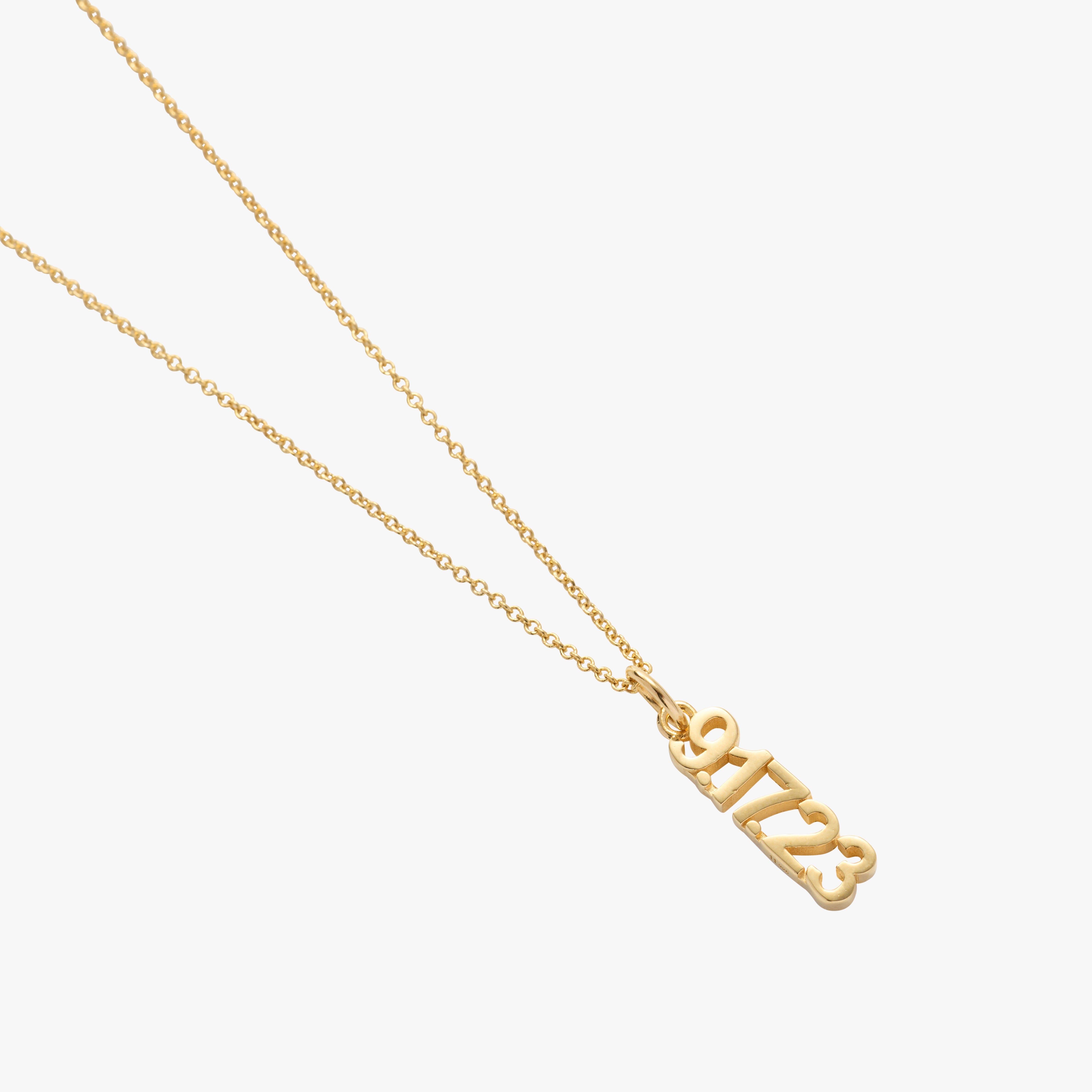 Vertical Date Necklace