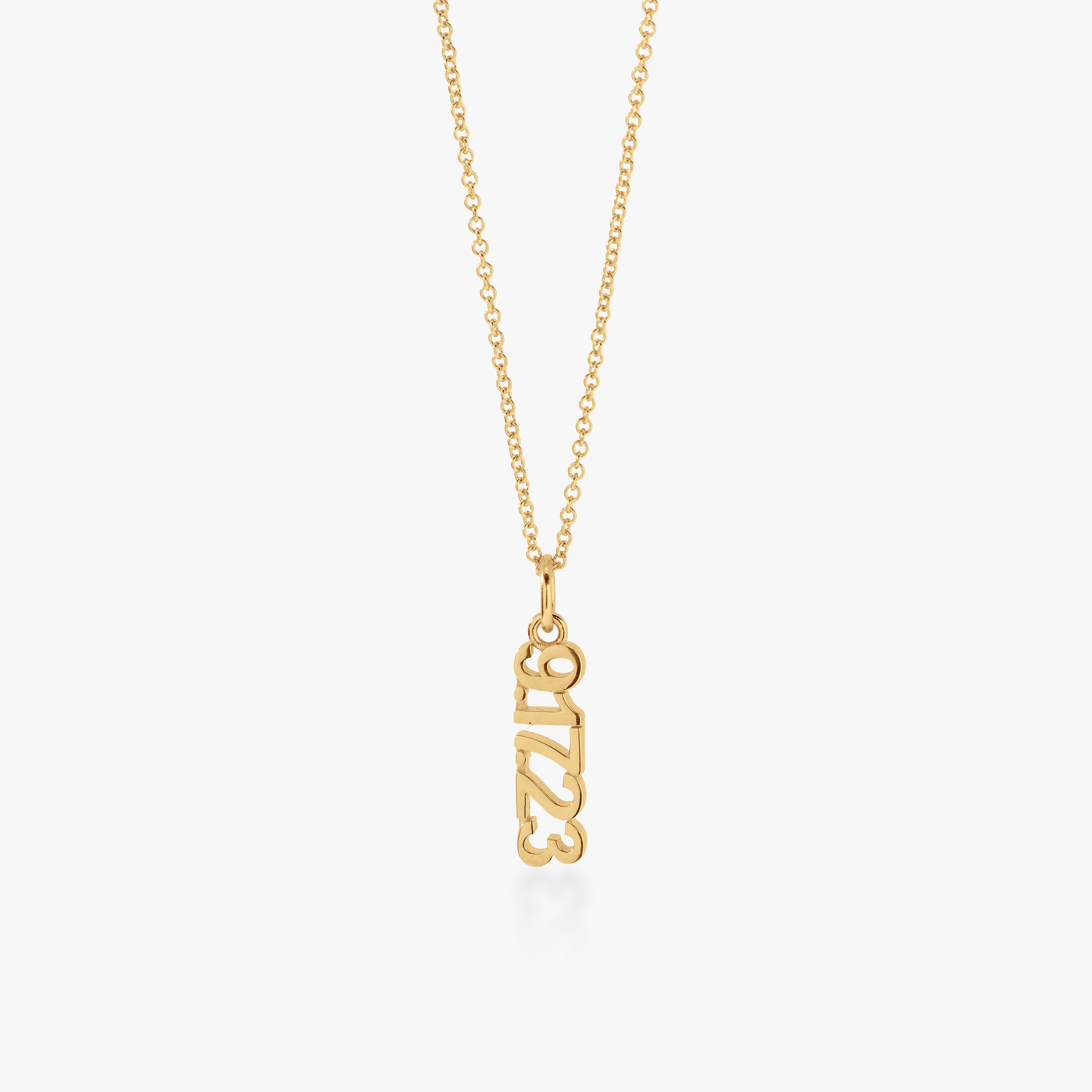 Vertical Date Necklace
