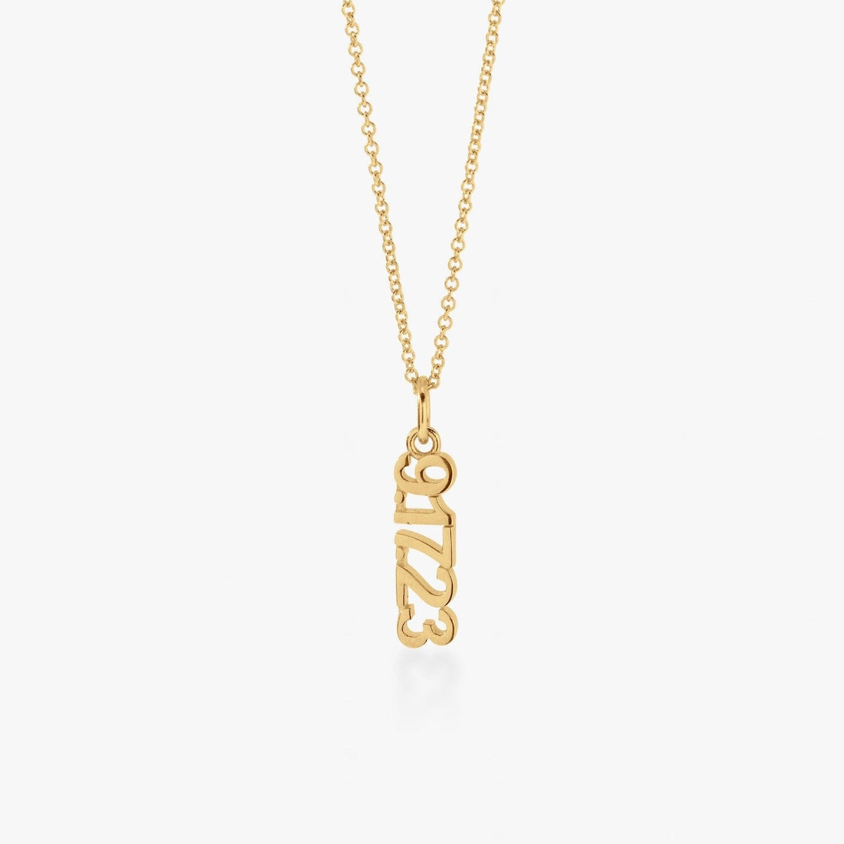Vertical Date Necklace