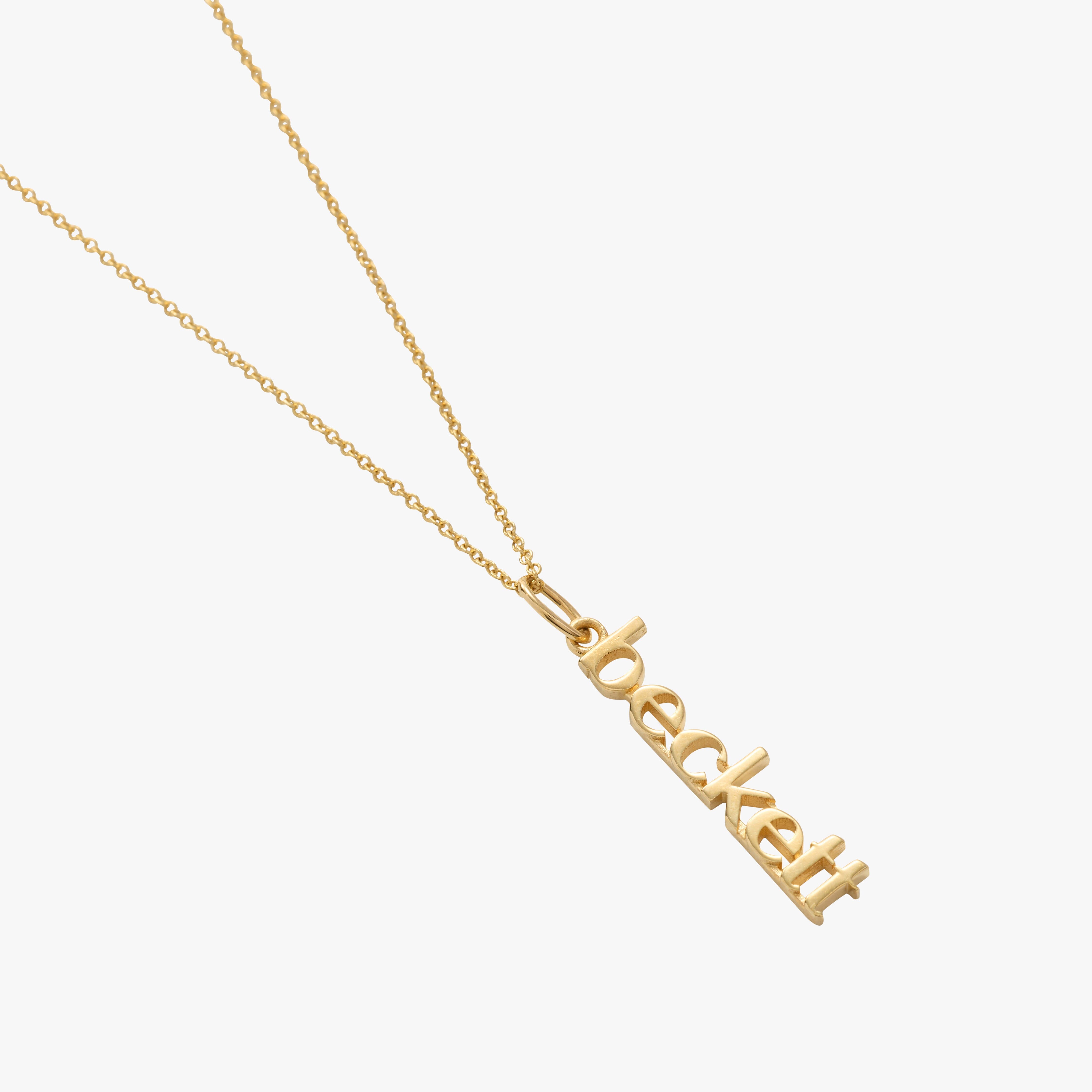 Vertical Name Necklace