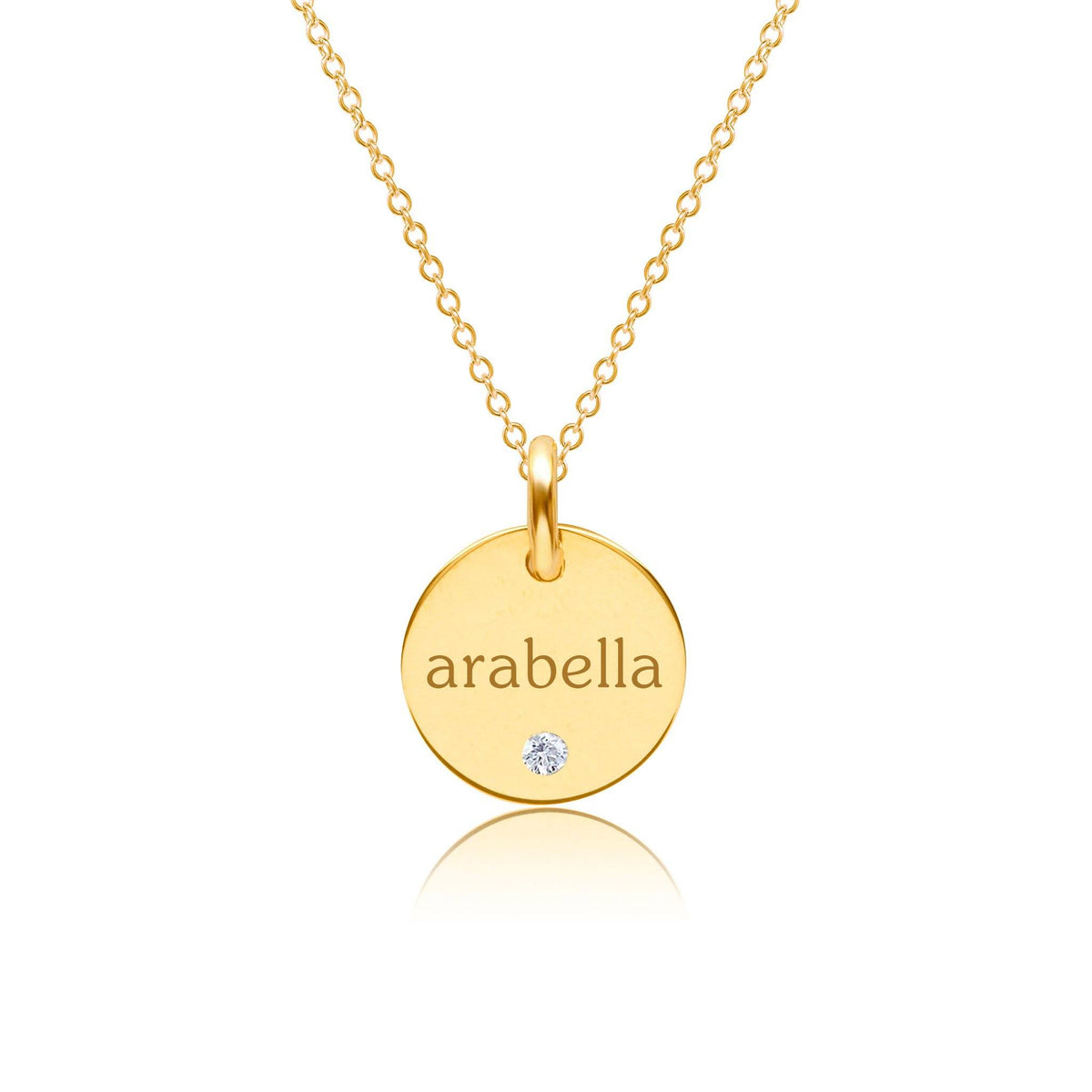Circle necklace with names discount