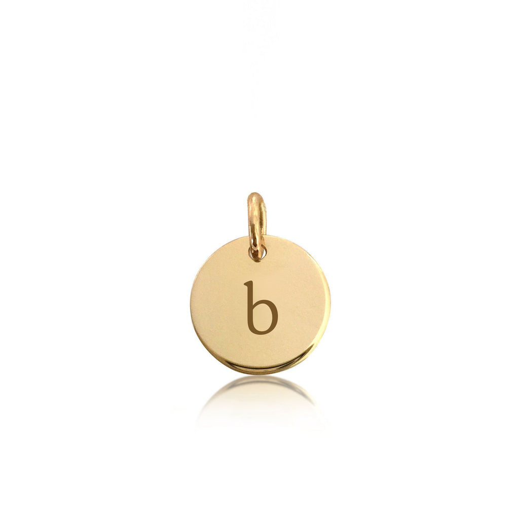Gold Initial Circle - Lowercase