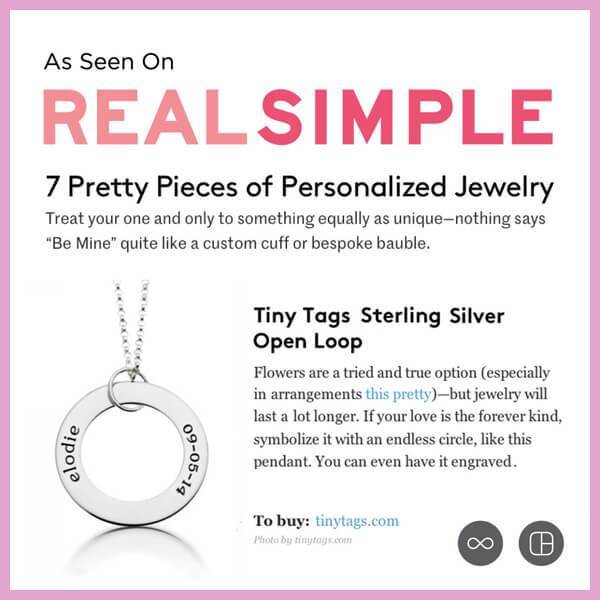 Sterling Silver Circle Pendant Necklace - Name & Birthday