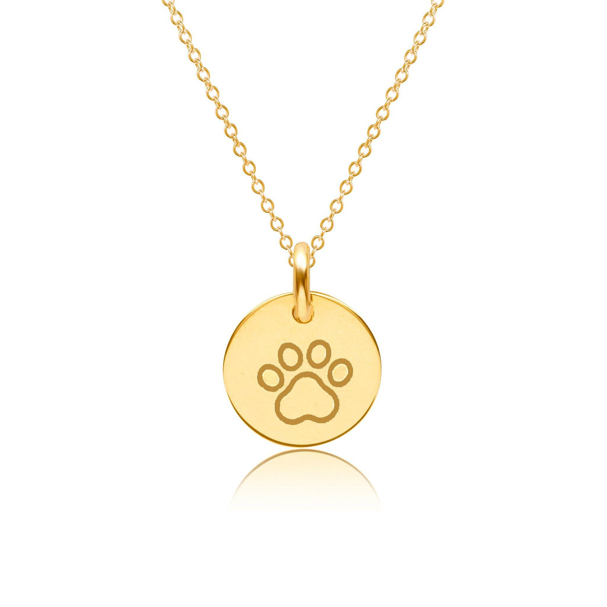 Paw print dog tag necklace clearance