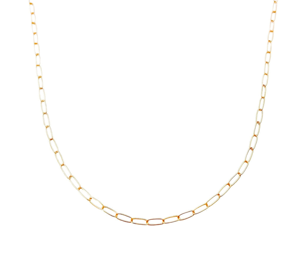 14k Gold Paperclip Chain