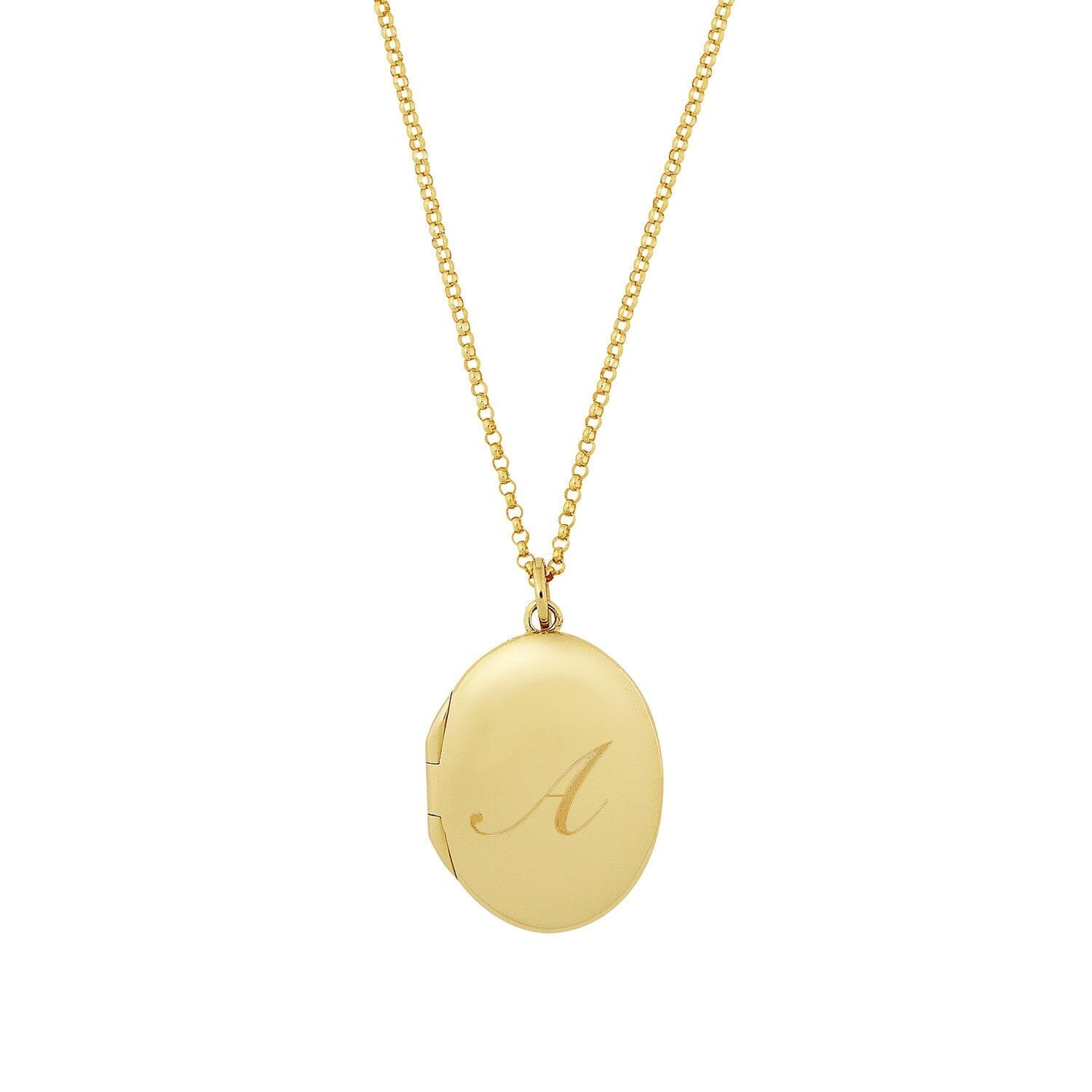 Oval Locket Necklace
