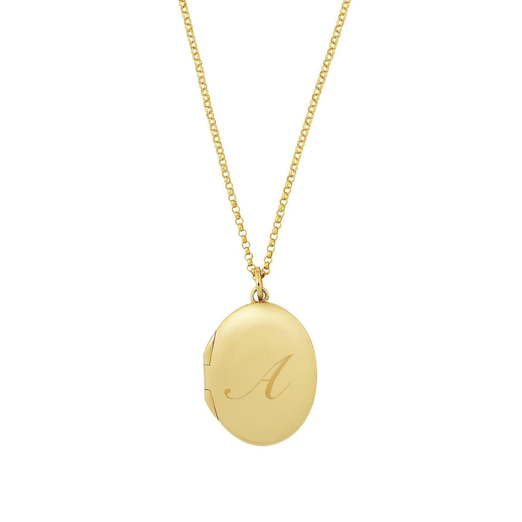 Oval Locket Necklace
