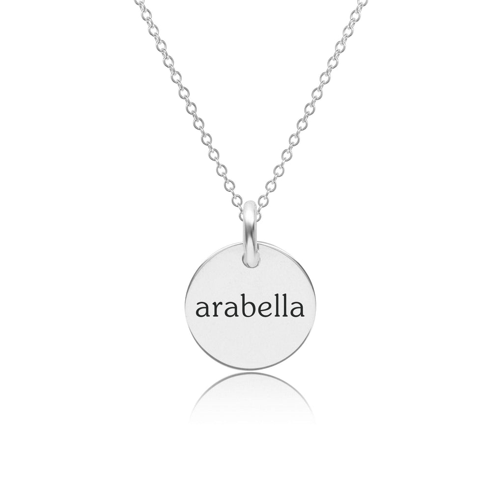 Circle Tag Necklace - TT