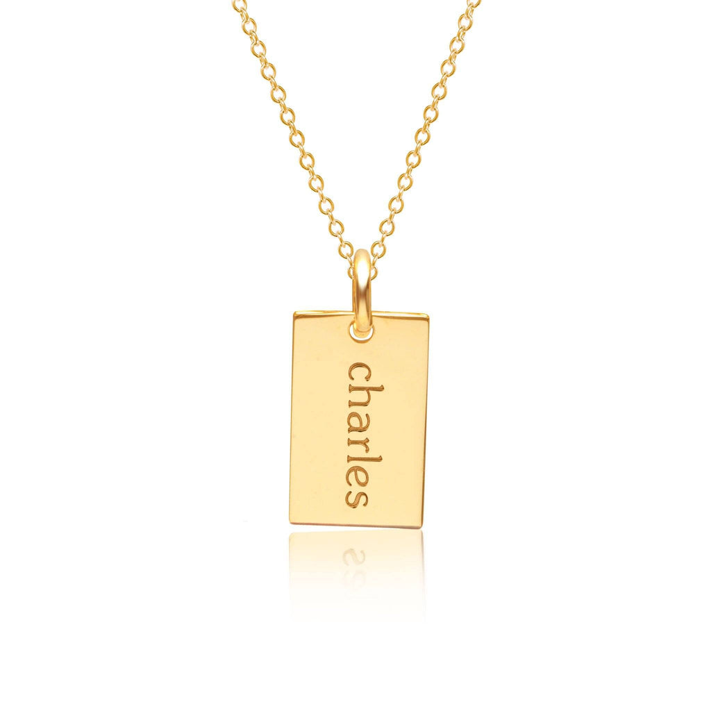 Mini Dog Tag Necklace -TT