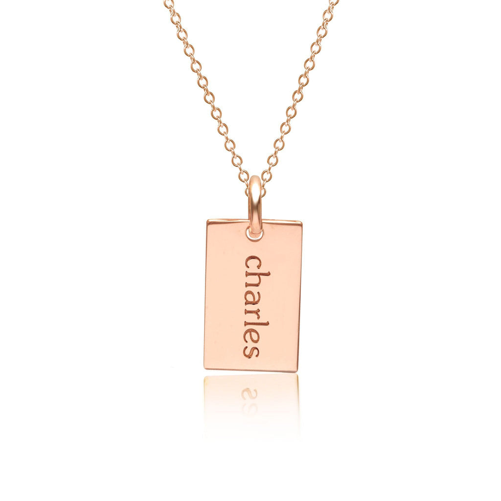 Mini Dog Tag Necklace -TT