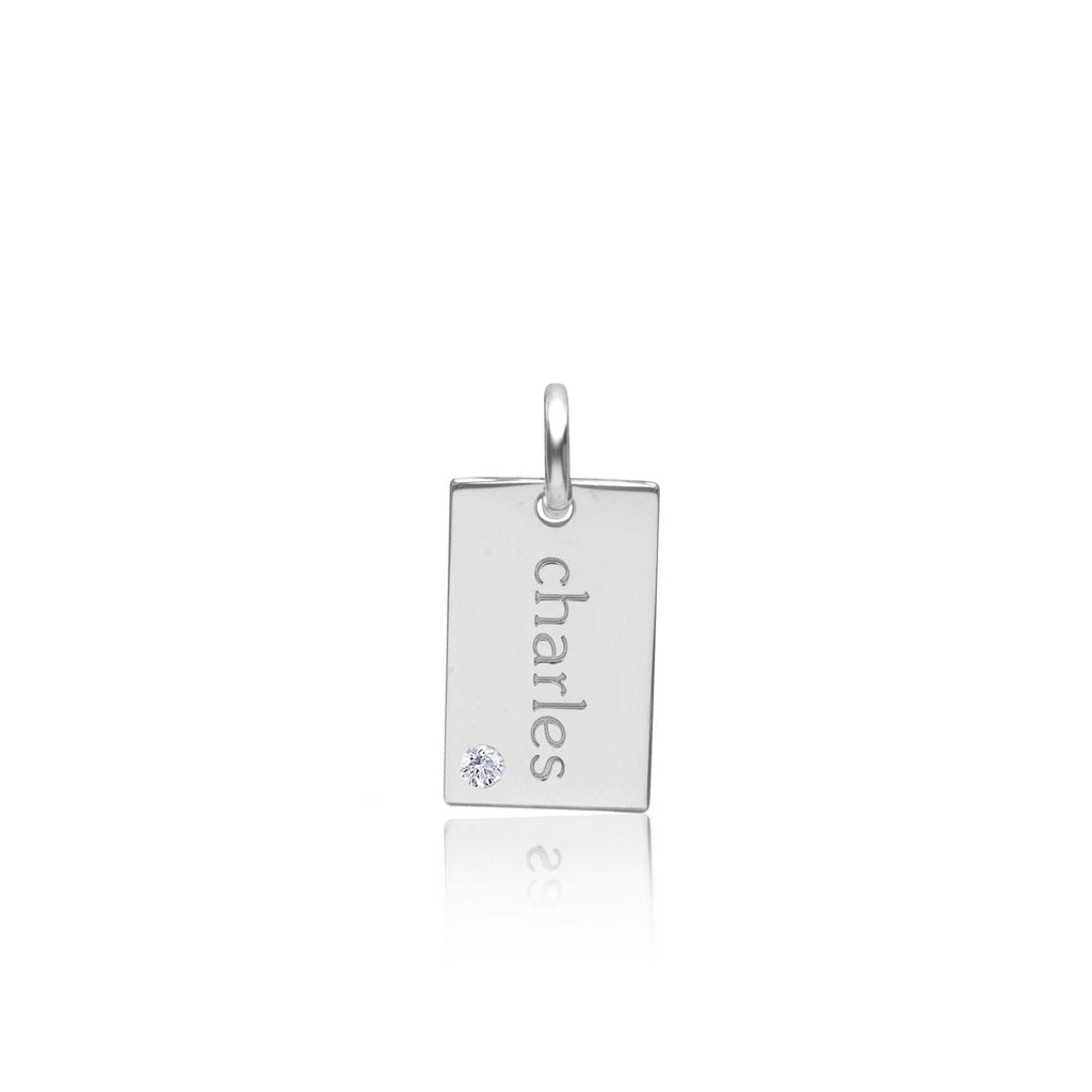 Mini Dog Tag with Birthstone