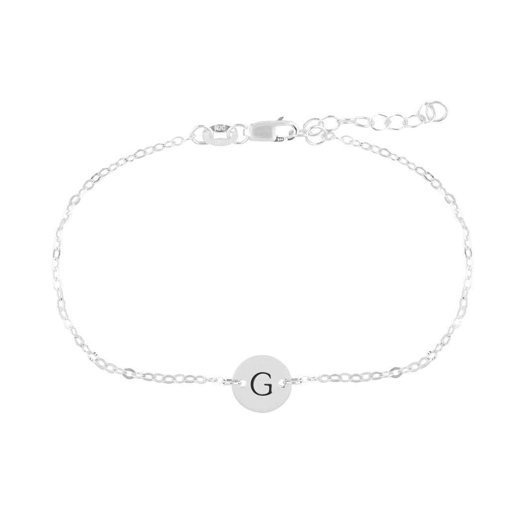Mini Initial Chain Bracelet