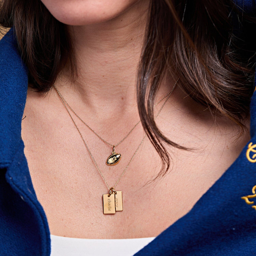 Football Charm Necklace