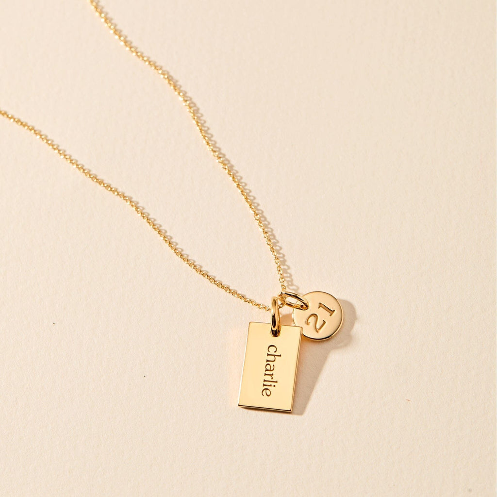 Mini Circle Number Charm