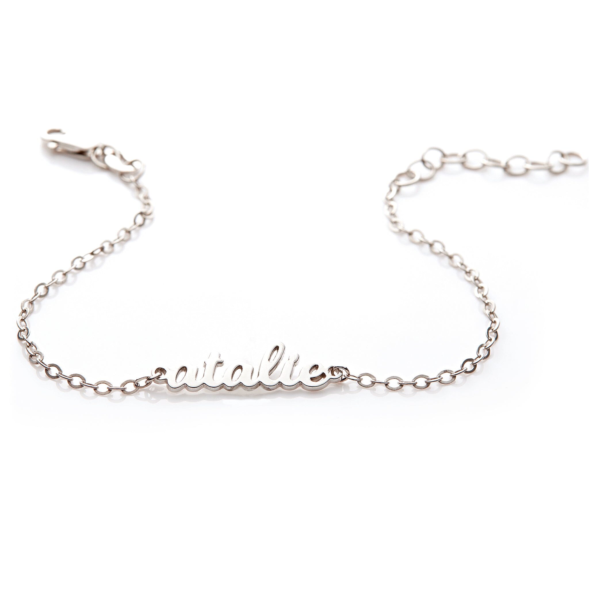 Script Nameplate Chain Bracelet