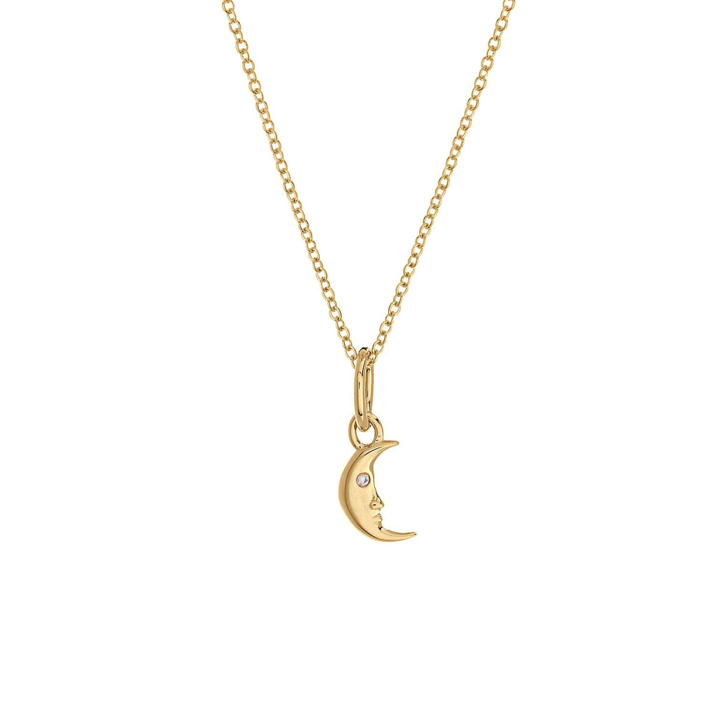 Moon Mini Charm Necklace