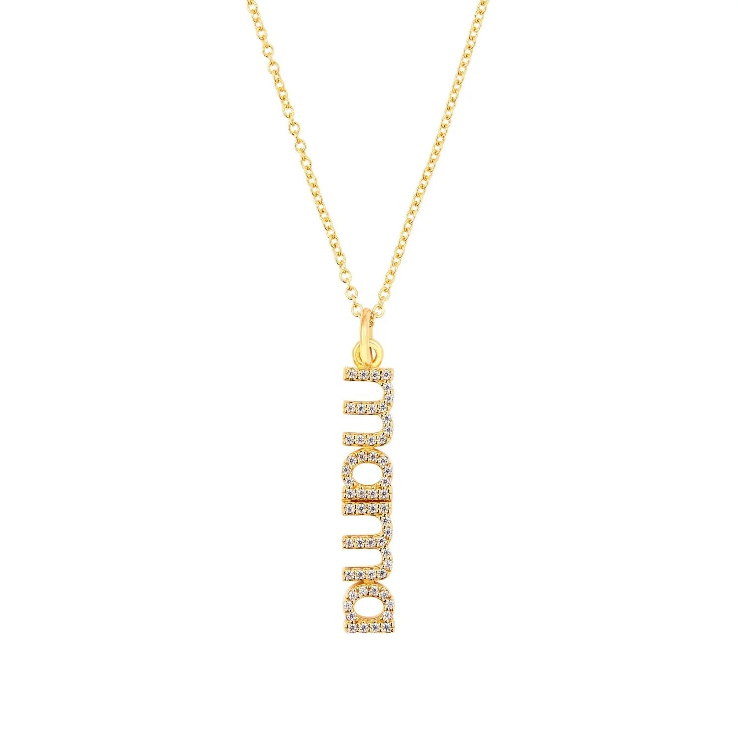 Pavé Vertical Mama Necklace