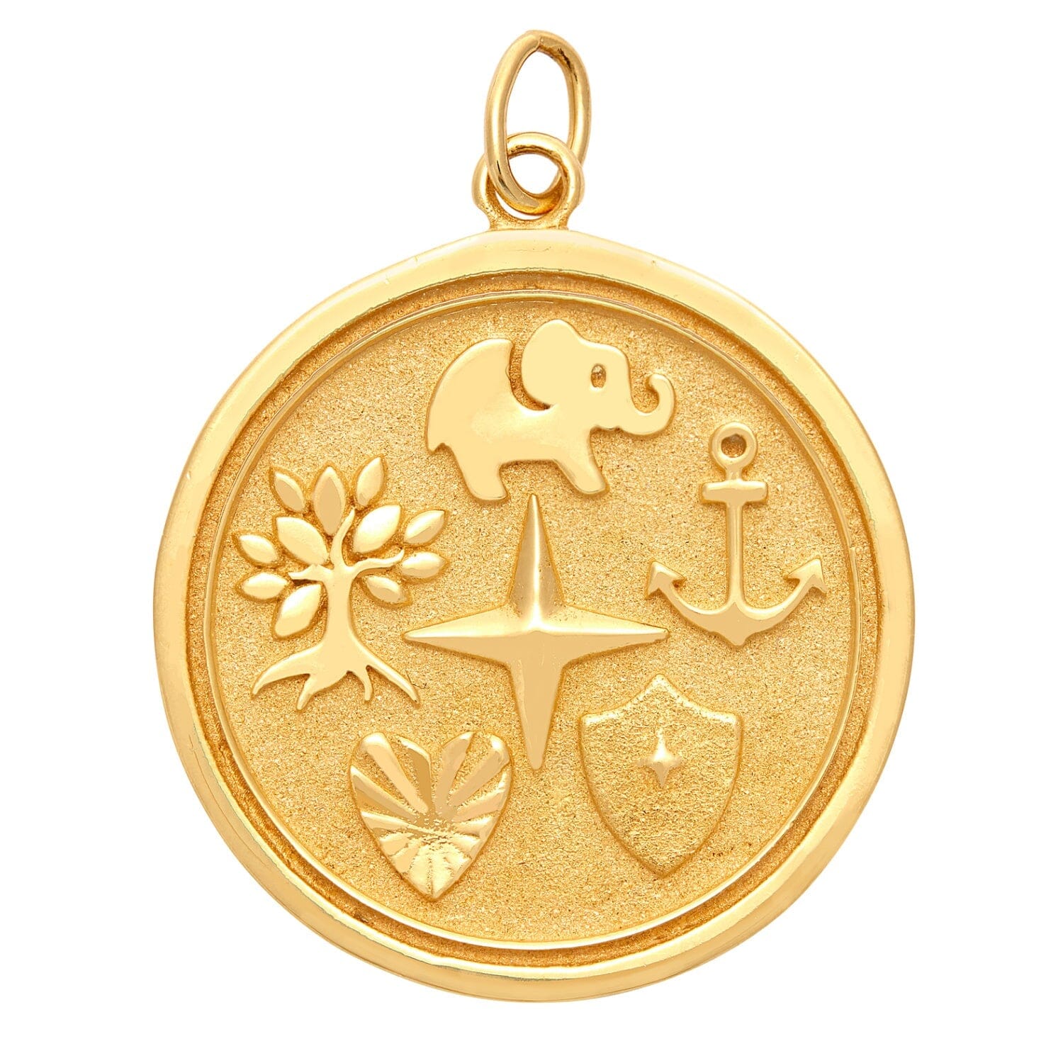Reflection Coin Pendant