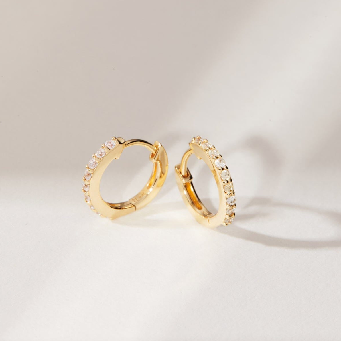Birthstone Huggie Earrings