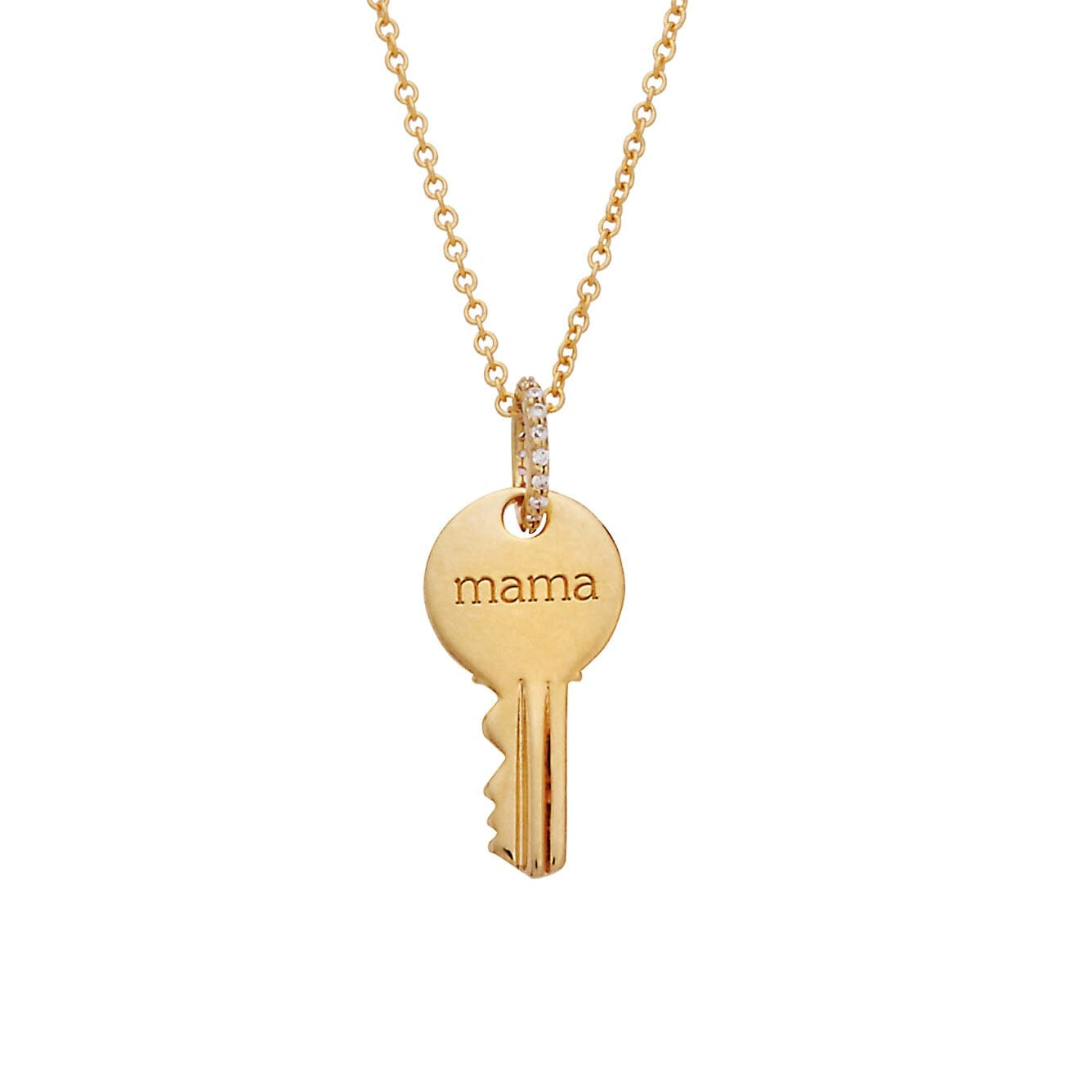 Round 'Mama' Key Necklace