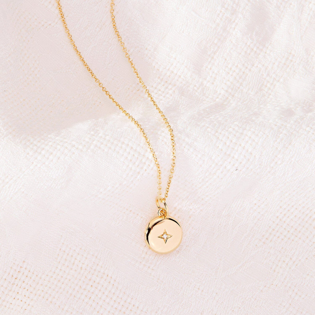 Round Mini Locket Necklace