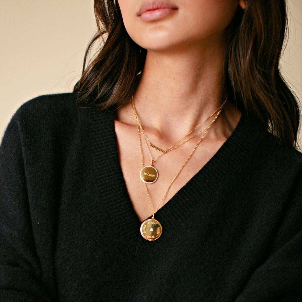 Pave Pendant Necklace