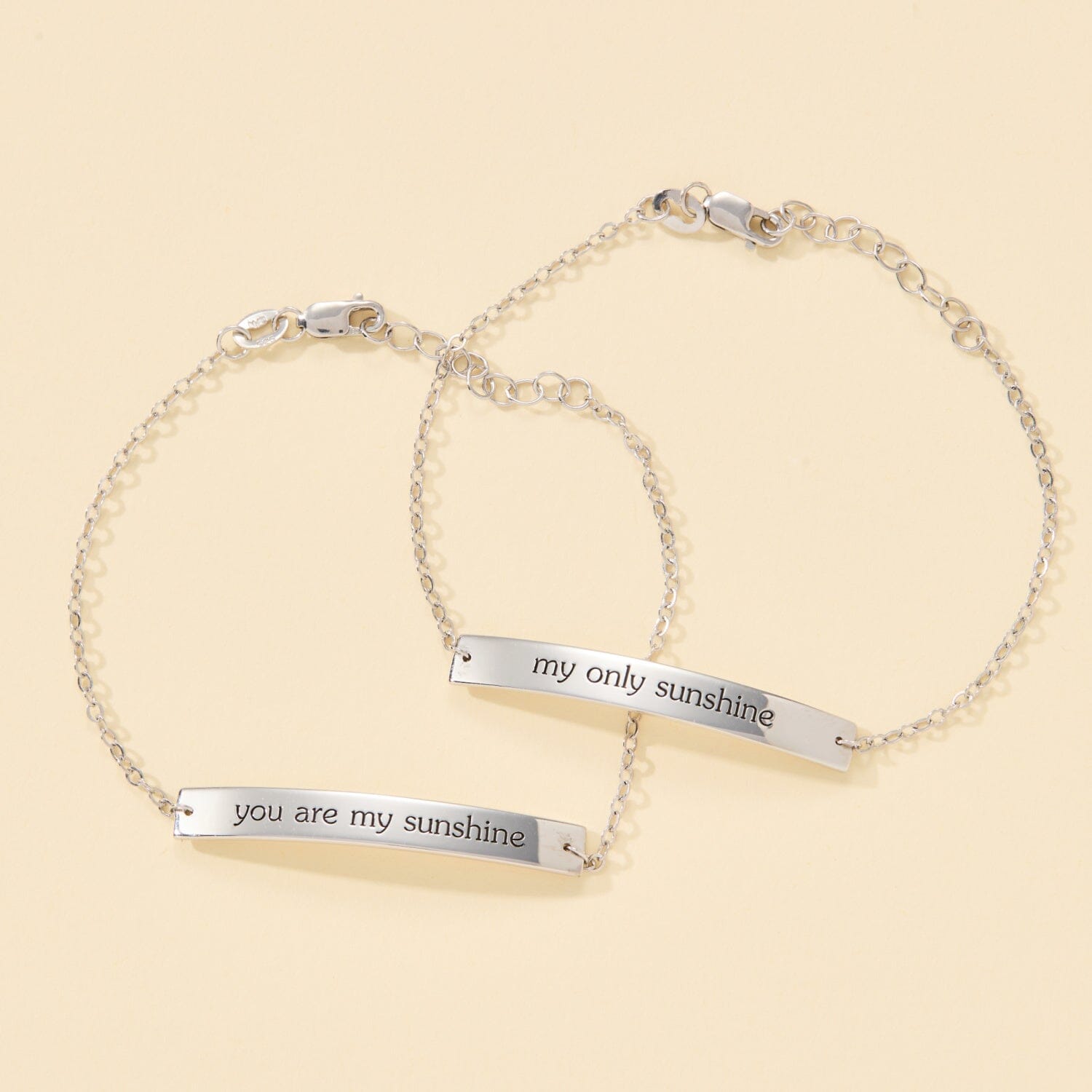 Mother-Daughter Bar Bracelet Set - Main Image