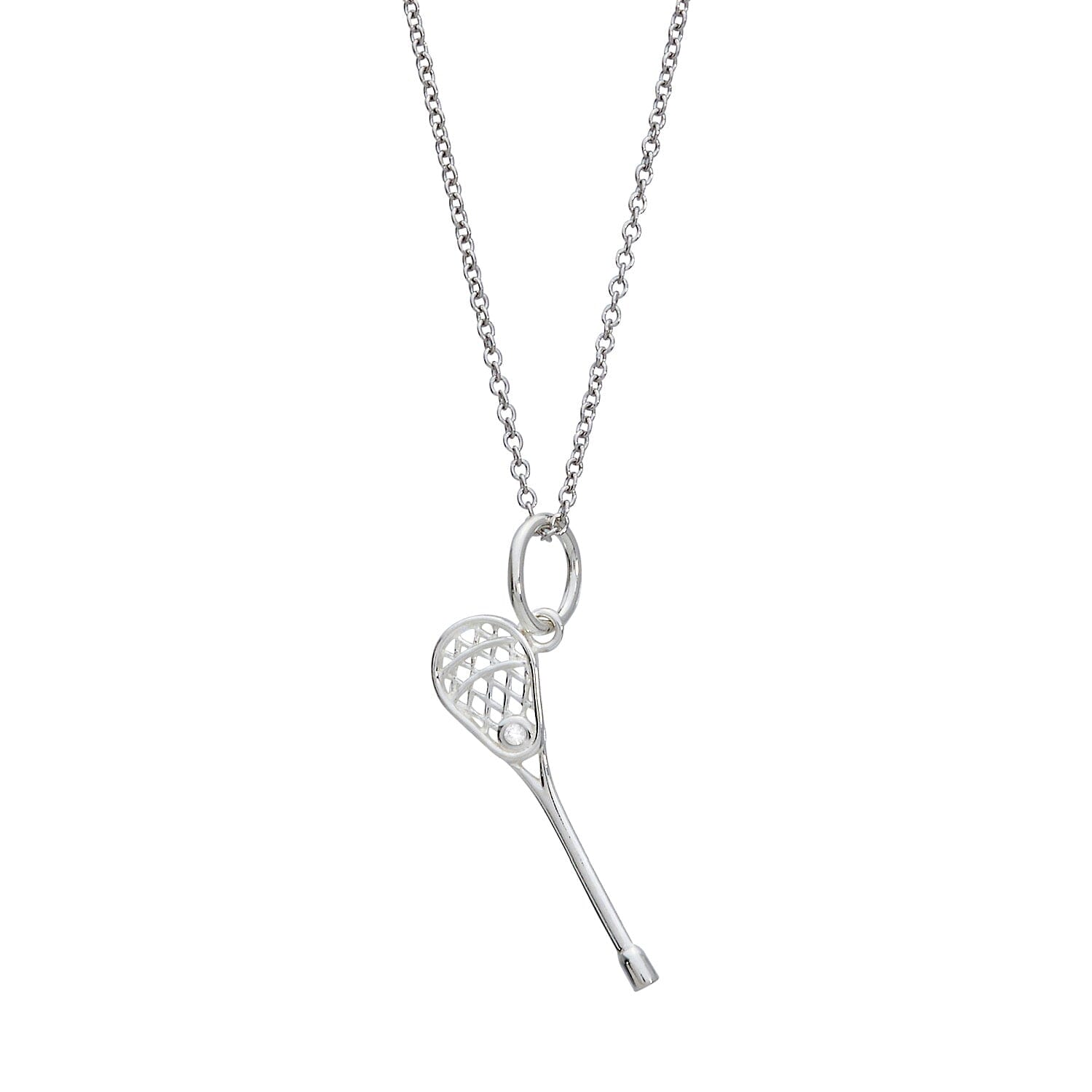 Lacrosse Charm Necklace