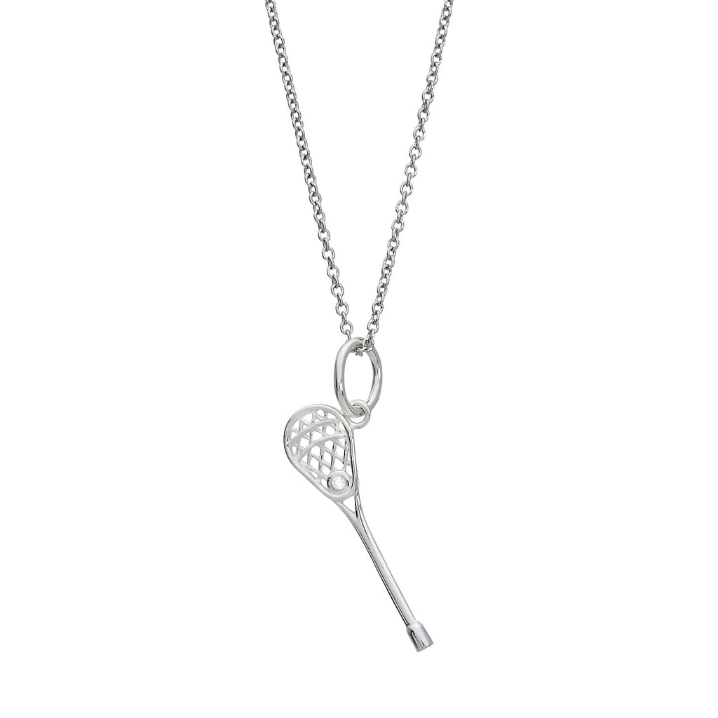Lacrosse Charm Necklace