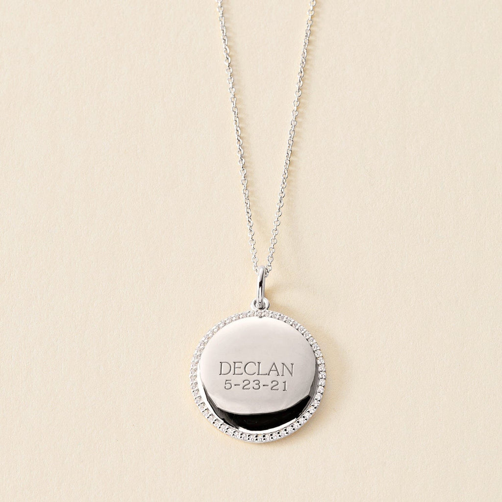 Pave Pendant Necklace