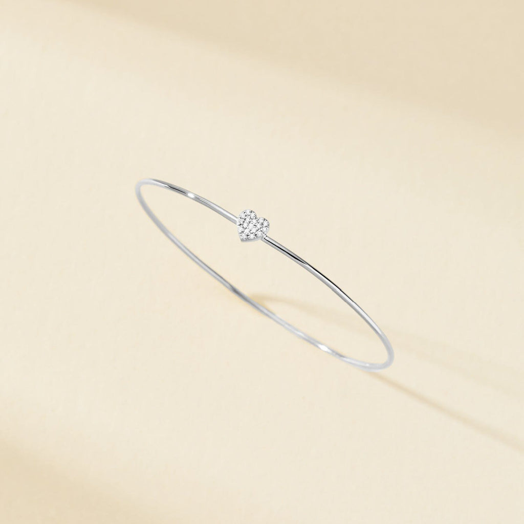 Pavé Heart Bangle
