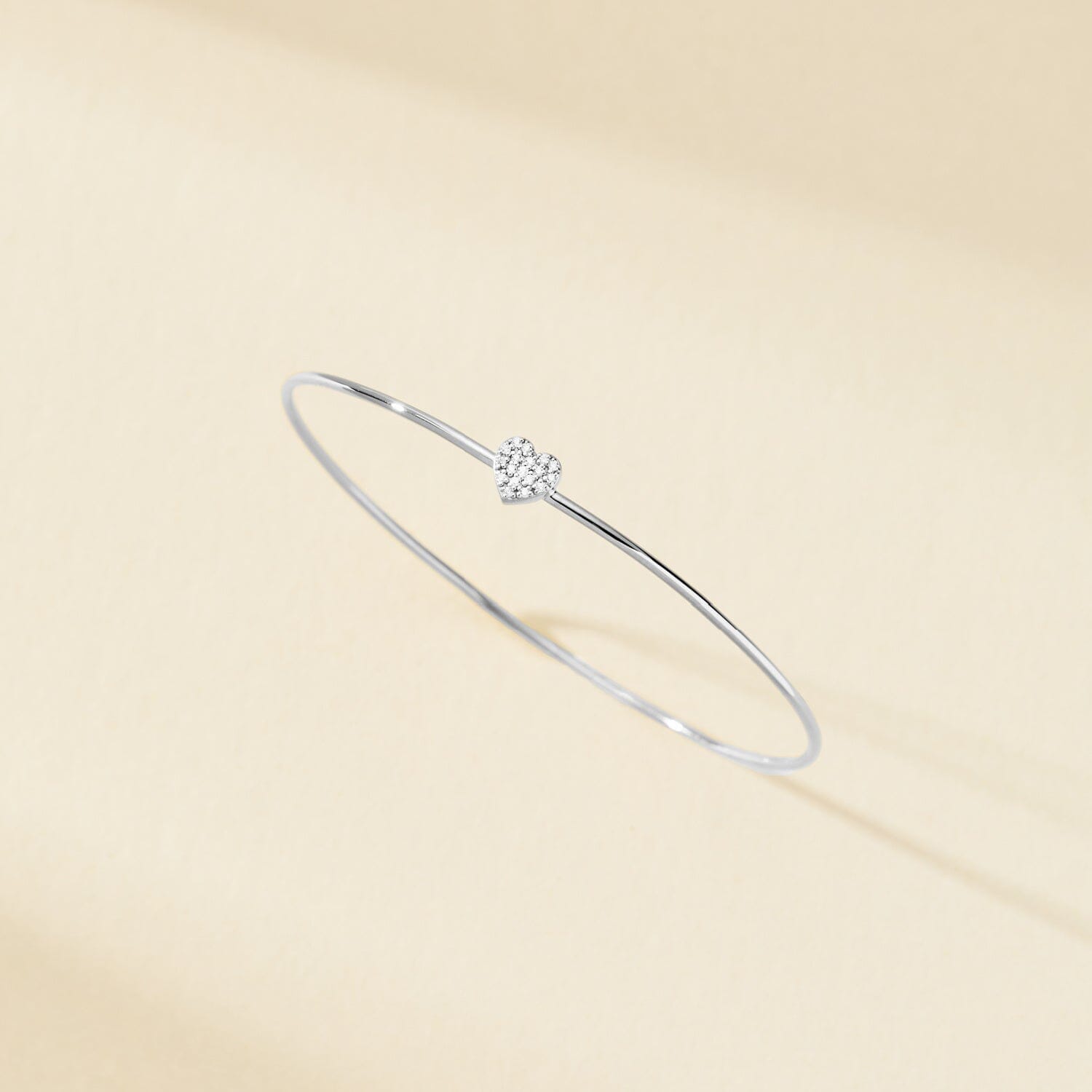 Pavé Heart Bangle