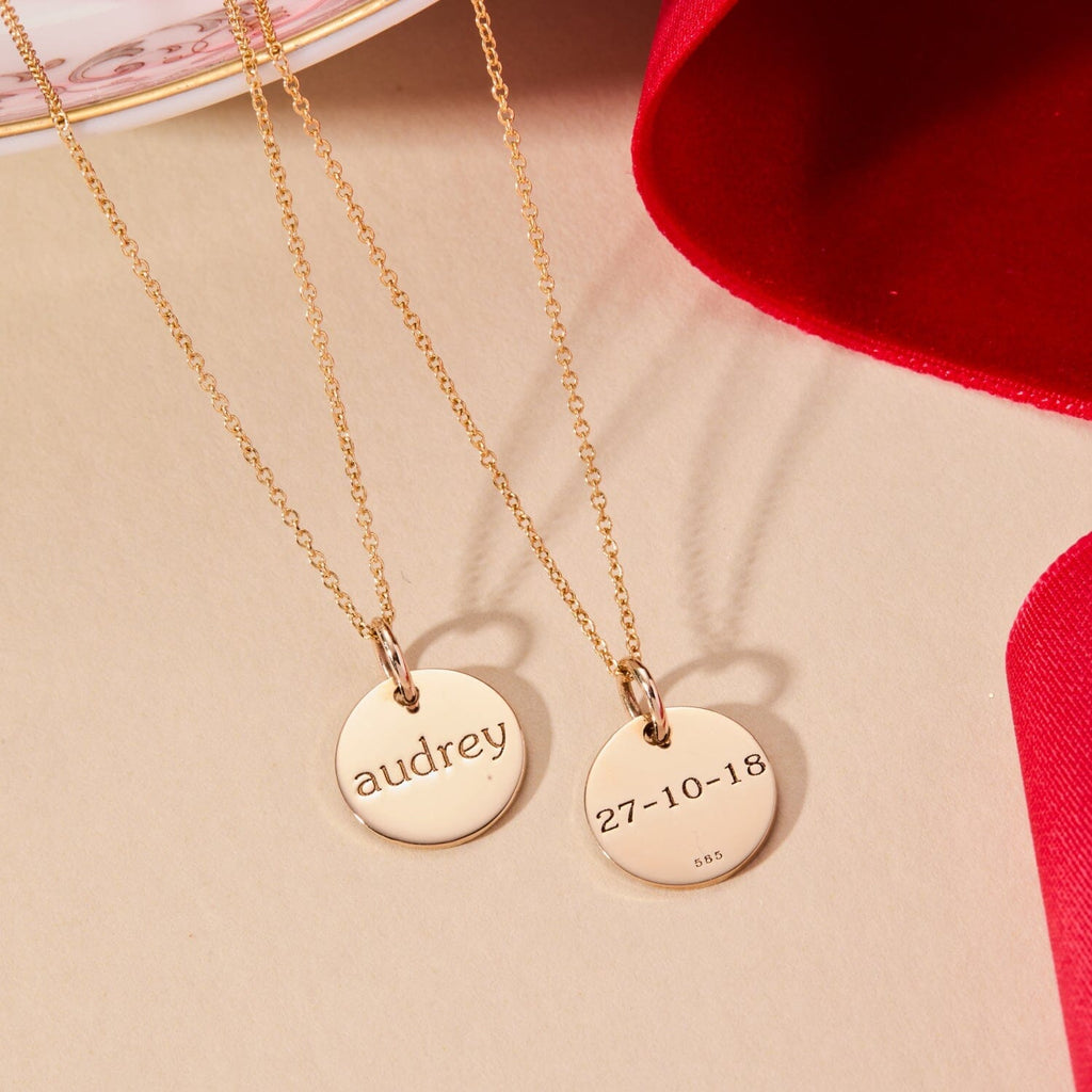 Circle Tag Necklace - TT