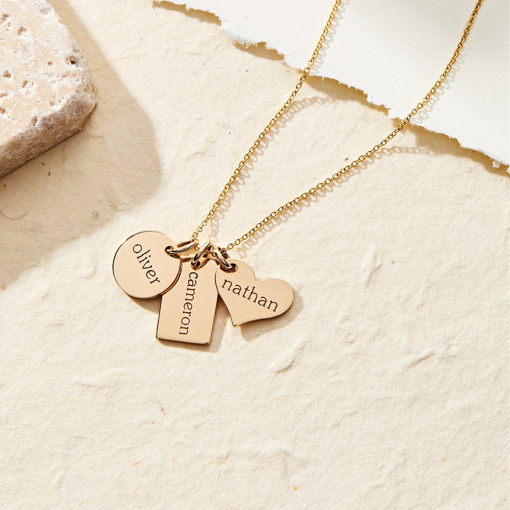 14k Gold Family Necklace