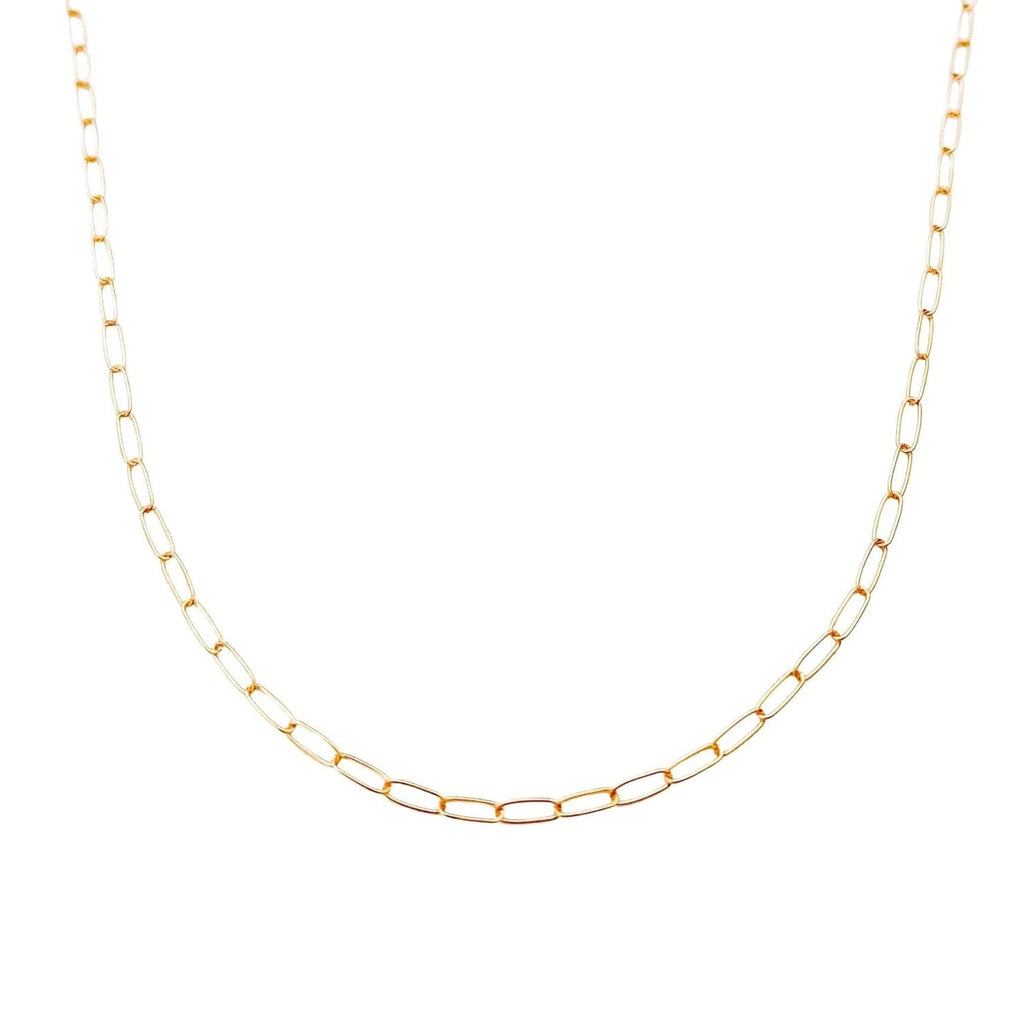 14k Gold Paperclip Chain