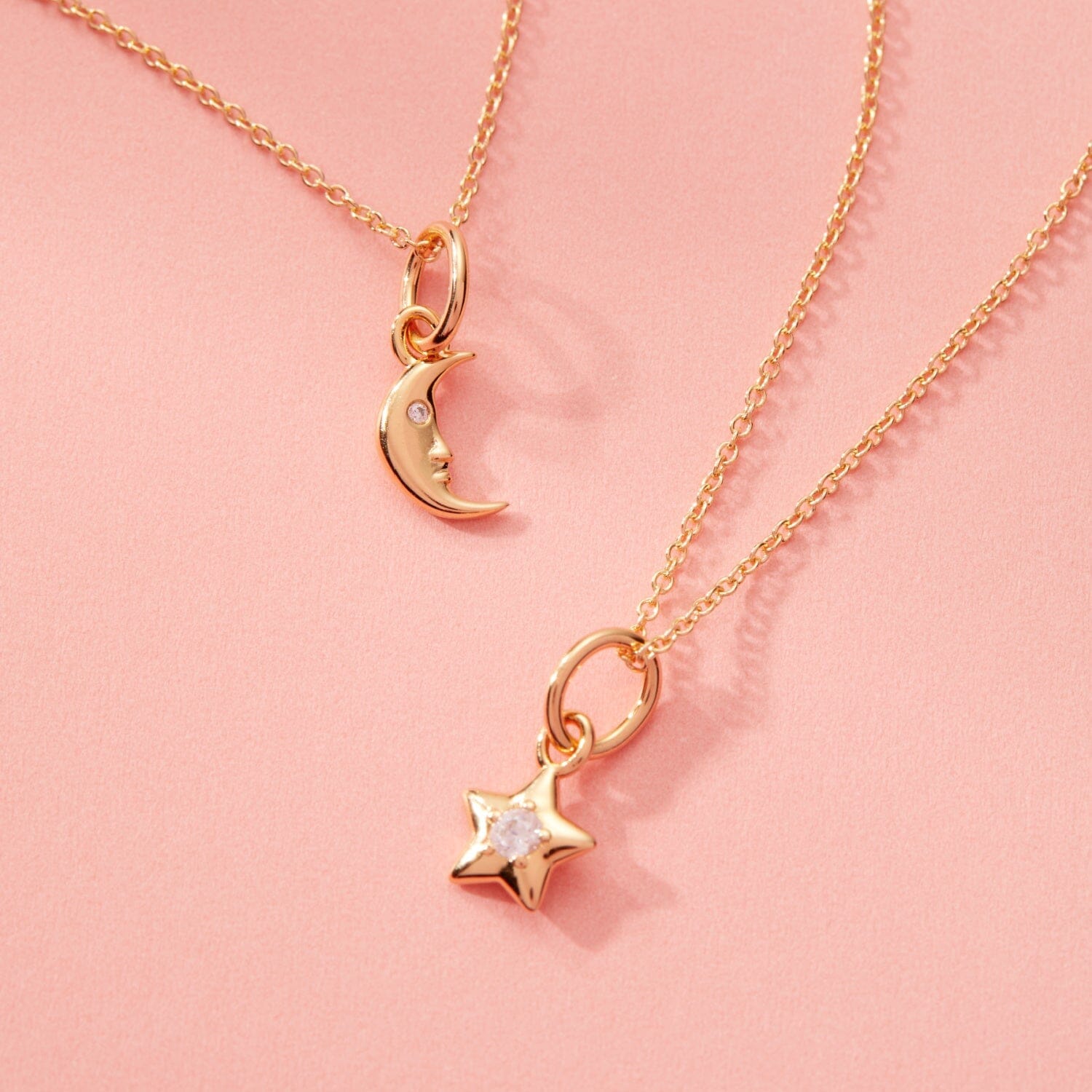 Moon Mini Charm Necklace