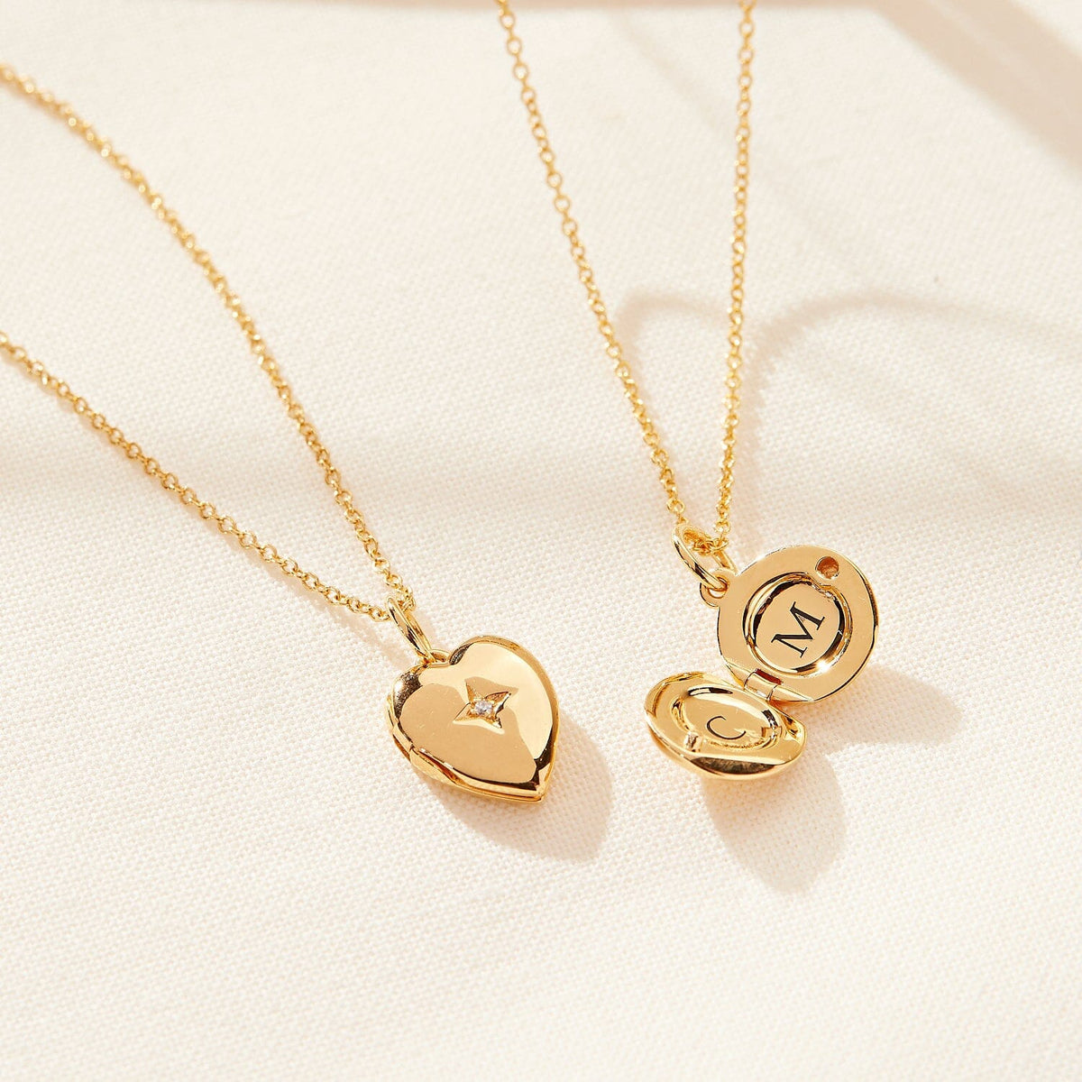 Round Mini Locket Necklace | Tiny Tags